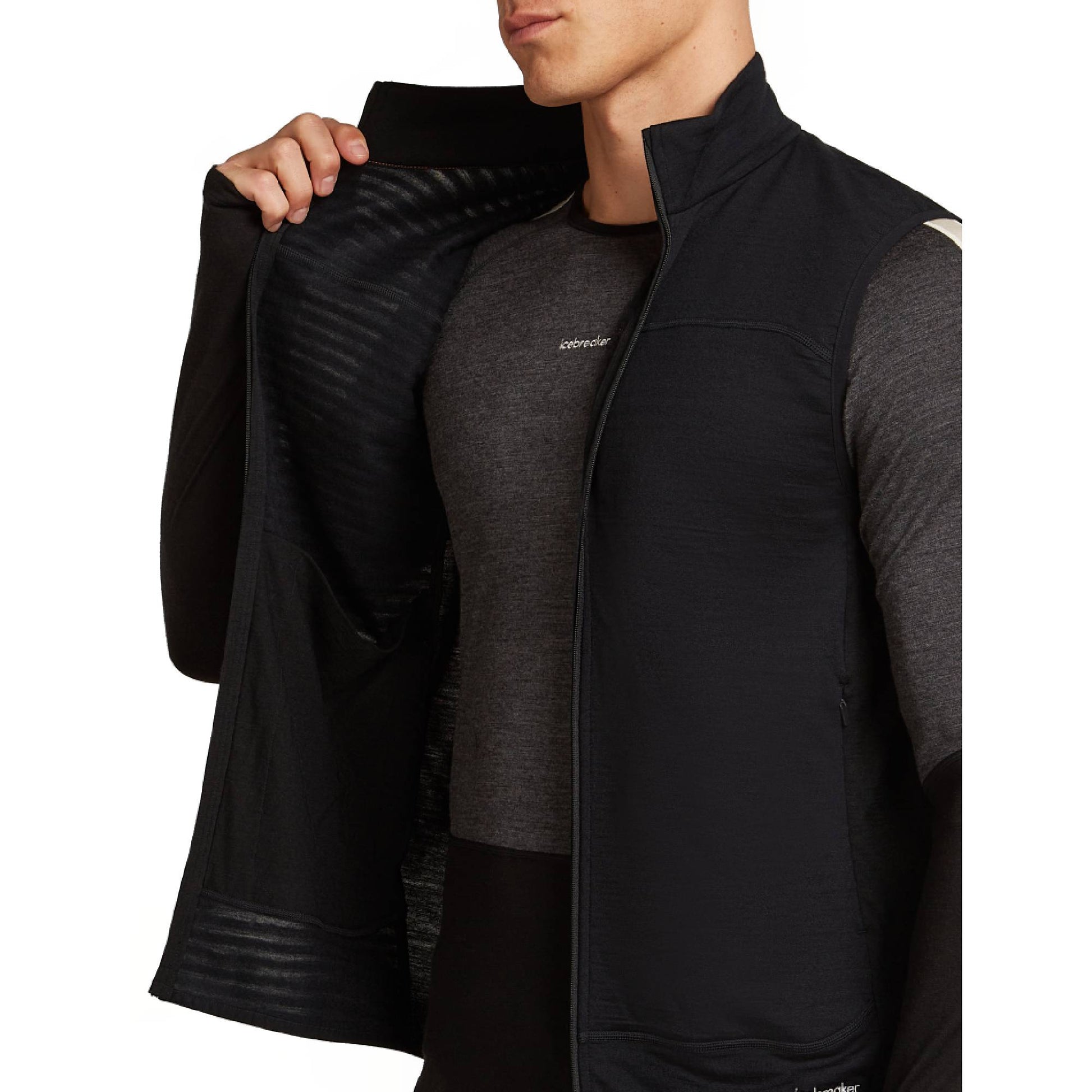 Icebreaker 300 RealFleece Descender Mens Vest - Skiis & Biikes