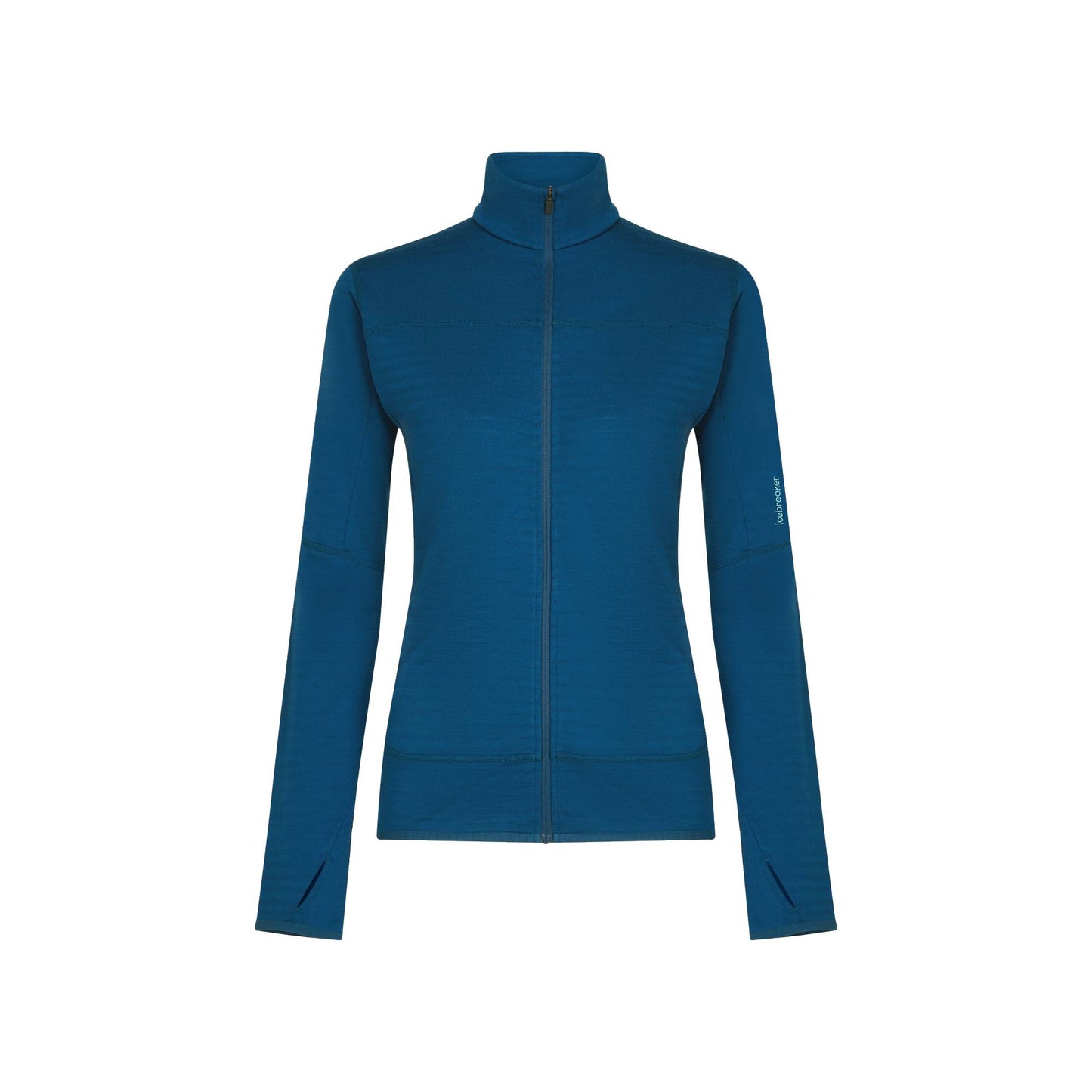 Icebreaker 300 RealFleece Descender Womens LS Zip - Skiis & Biikes