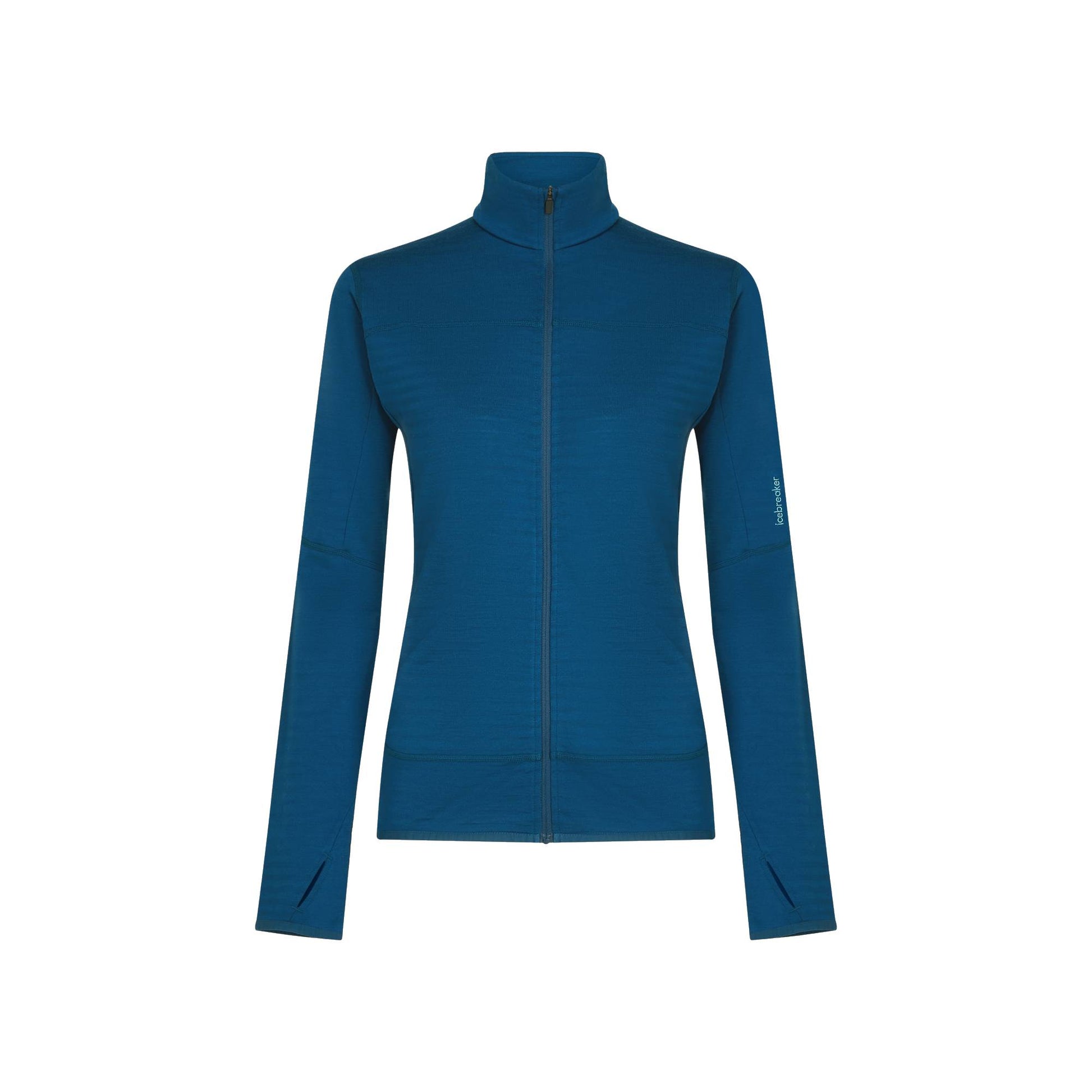 Icebreaker 300 RealFleece Descender Womens LS Zip - Skiis & Biikes