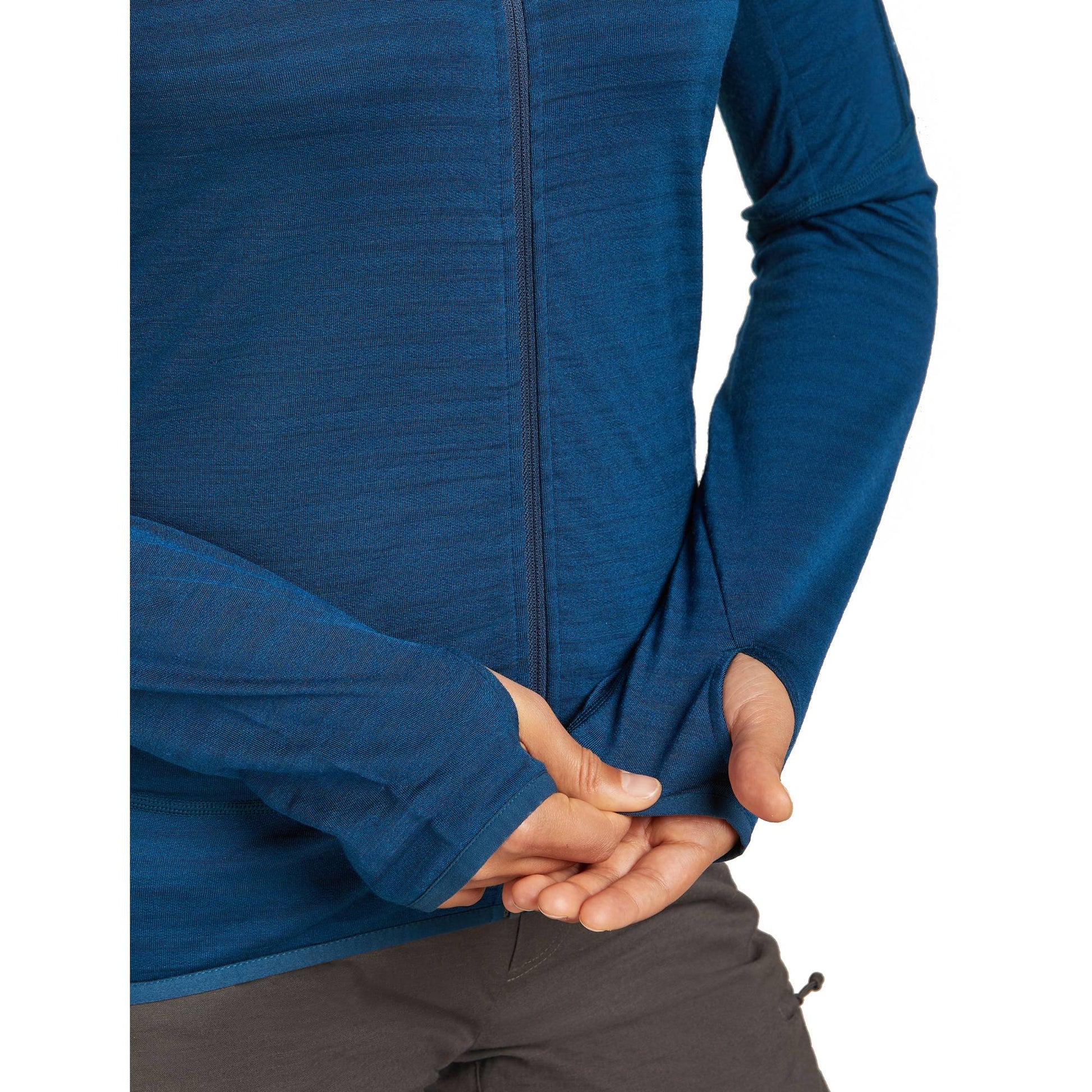 Icebreaker 300 RealFleece Descender Womens LS Zip - Skiis & Biikes