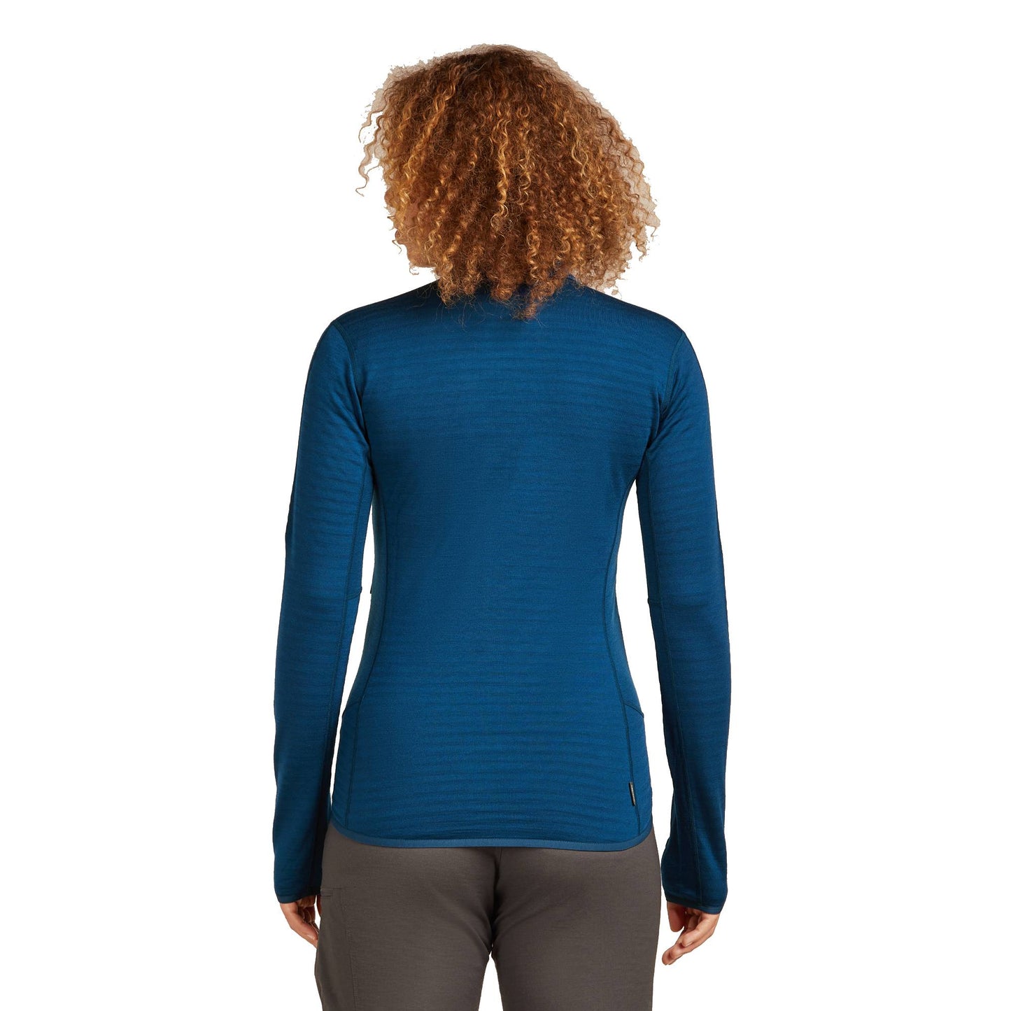 Icebreaker 300 RealFleece Descender Womens LS Zip - Skiis & Biikes