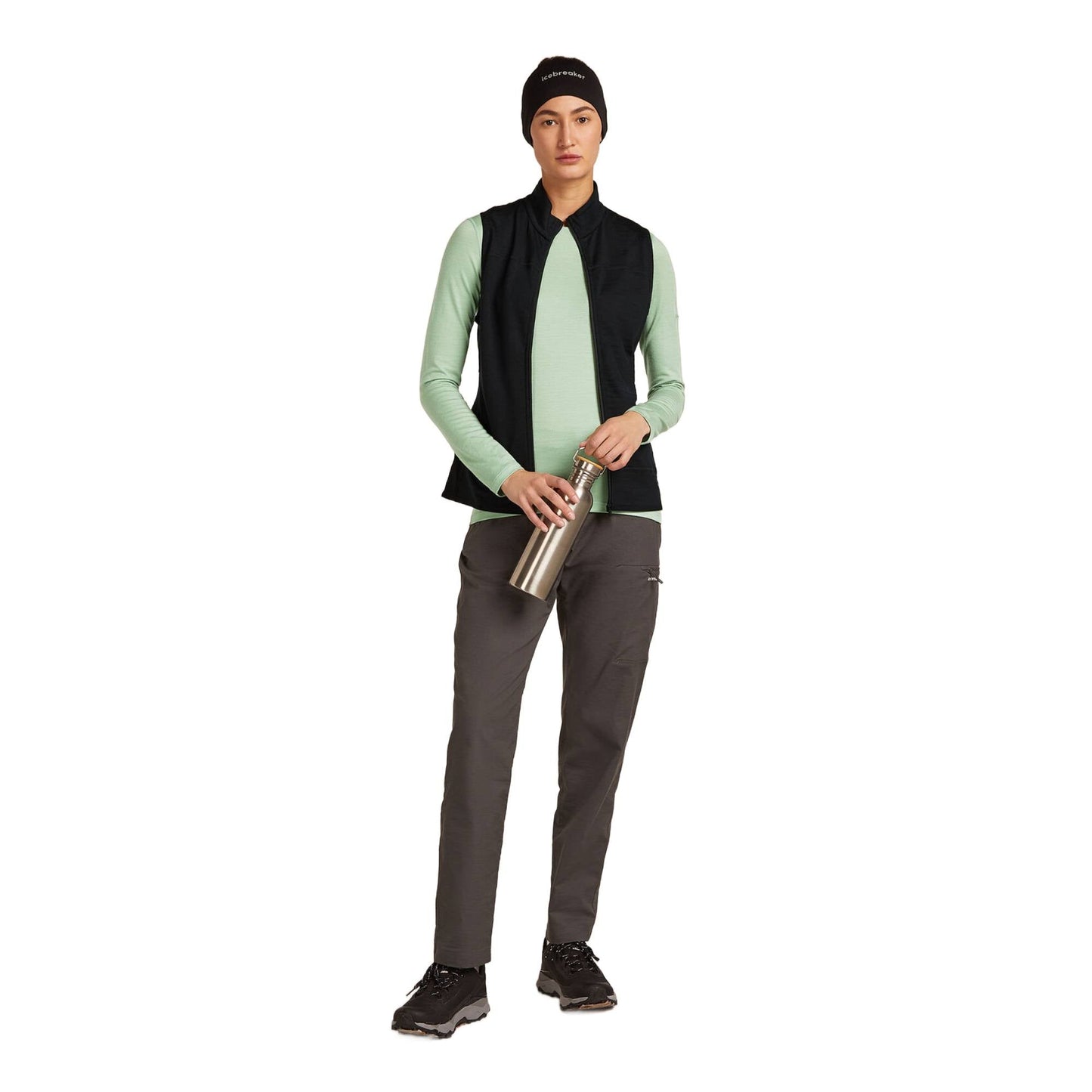 Icebreaker 300 RealFleece Descender Womens Vest - Skiis & Biikes