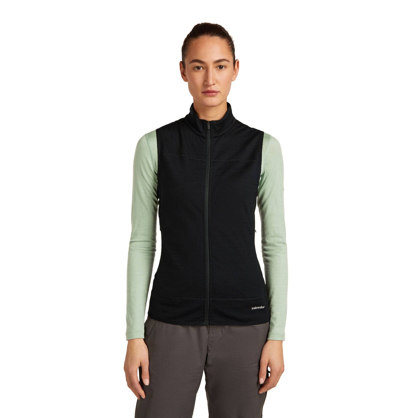 Icebreaker 300 RealFleece Descender Womens Vest - Skiis & Biikes
