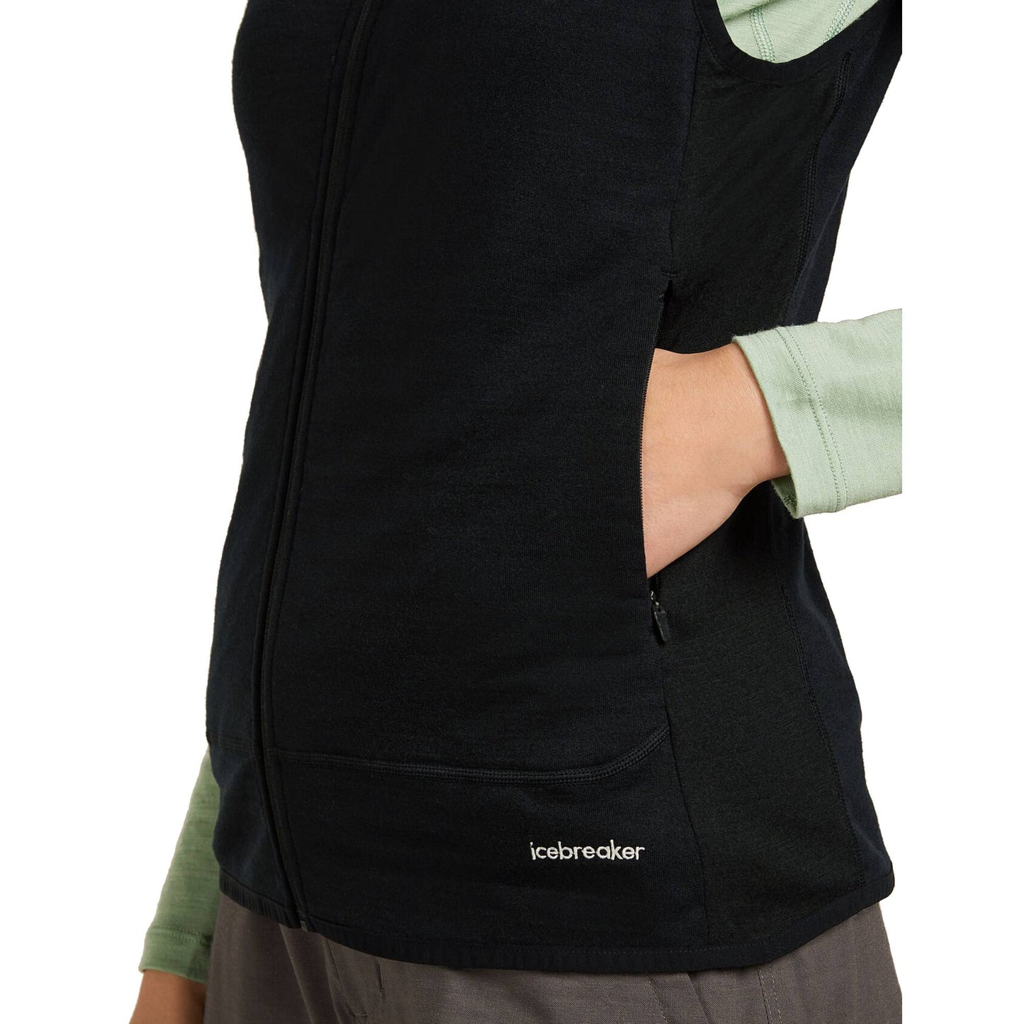 Icebreaker 300 RealFleece Descender Womens Vest - Skiis & Biikes