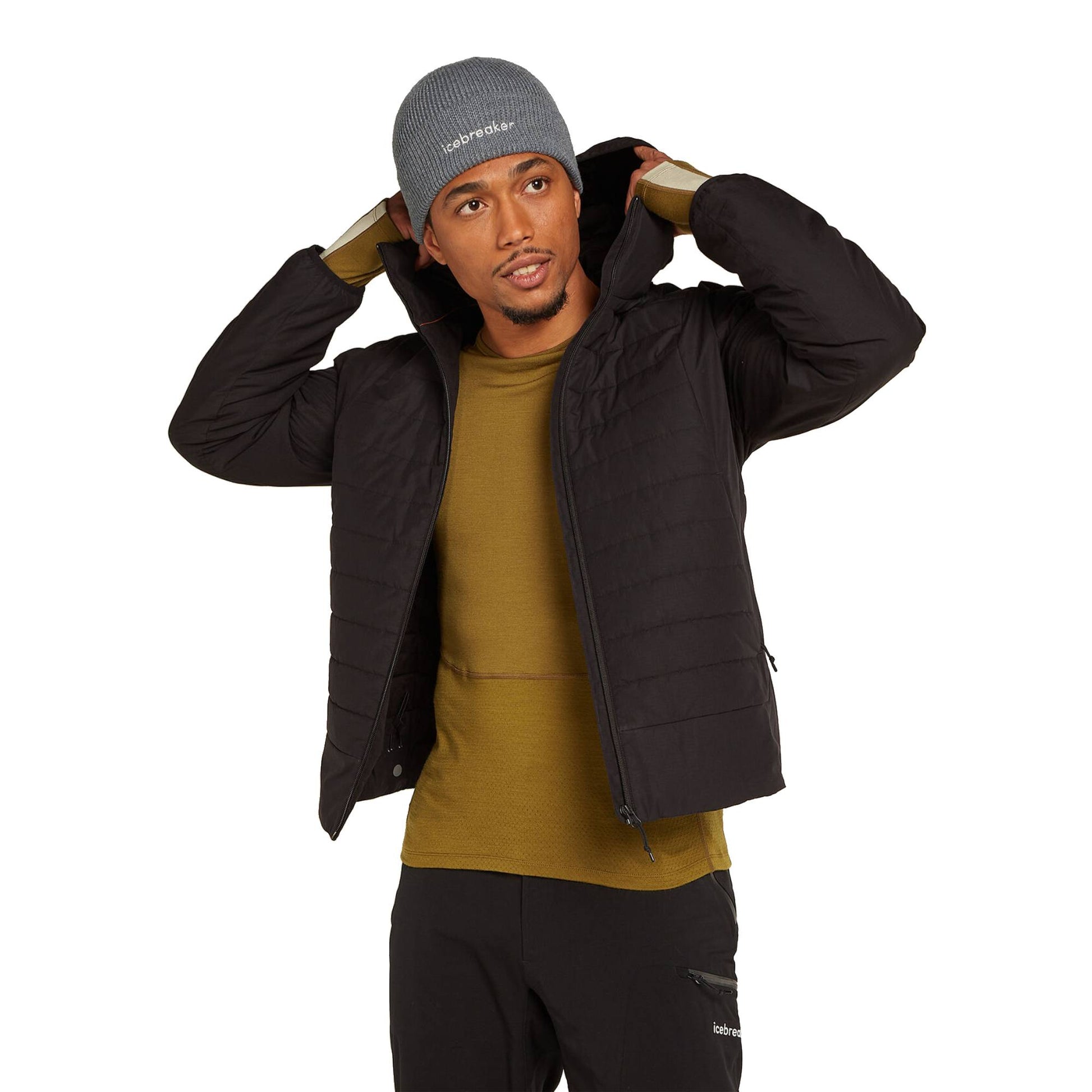Icebreaker All Day Adult Beanie - Skiis & Biikes