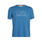 Icebreaker Central Sunset Mens SS Tee - Skiis & Biikes