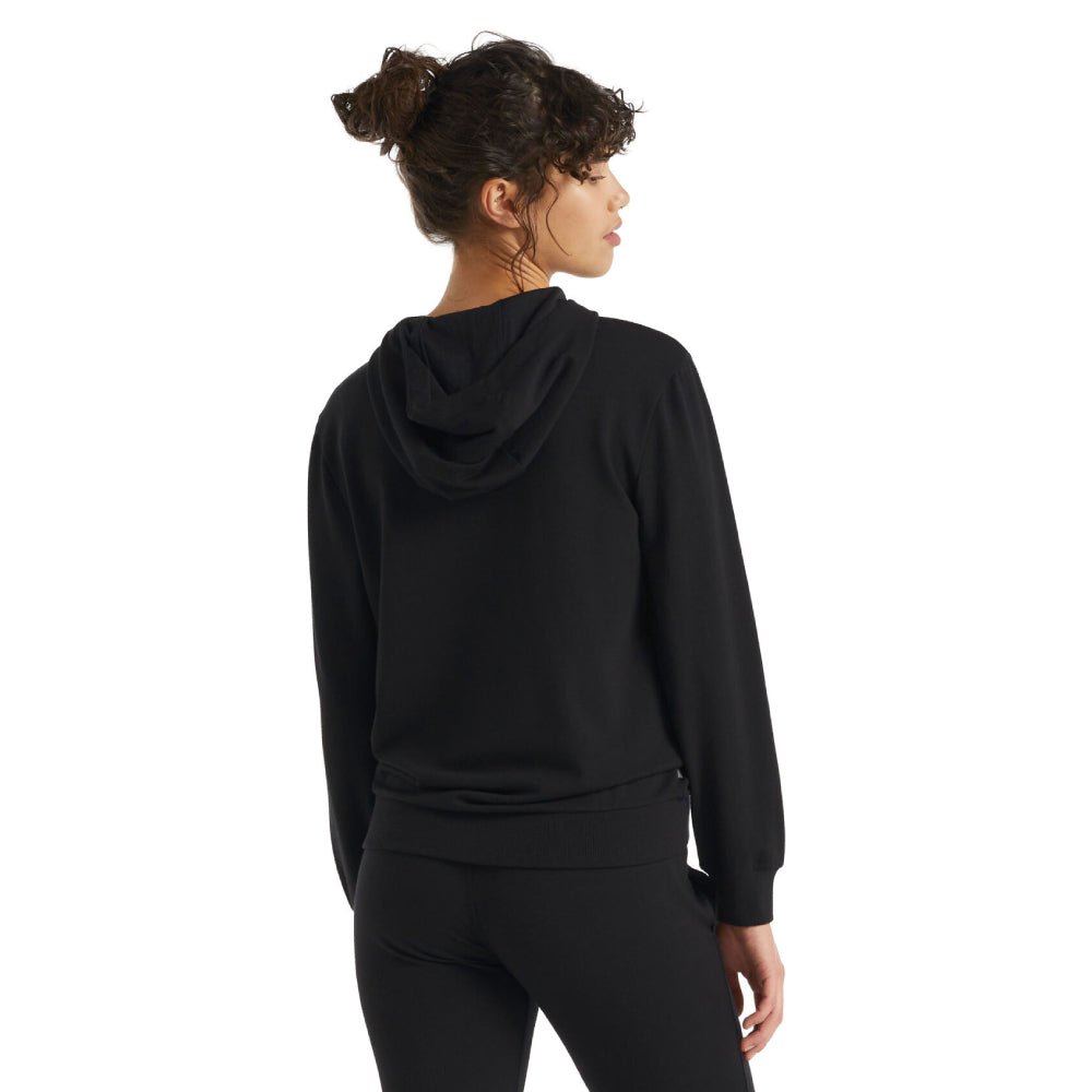 Icebreaker Crush Womens LS Hoodie - Skiis & Biikes