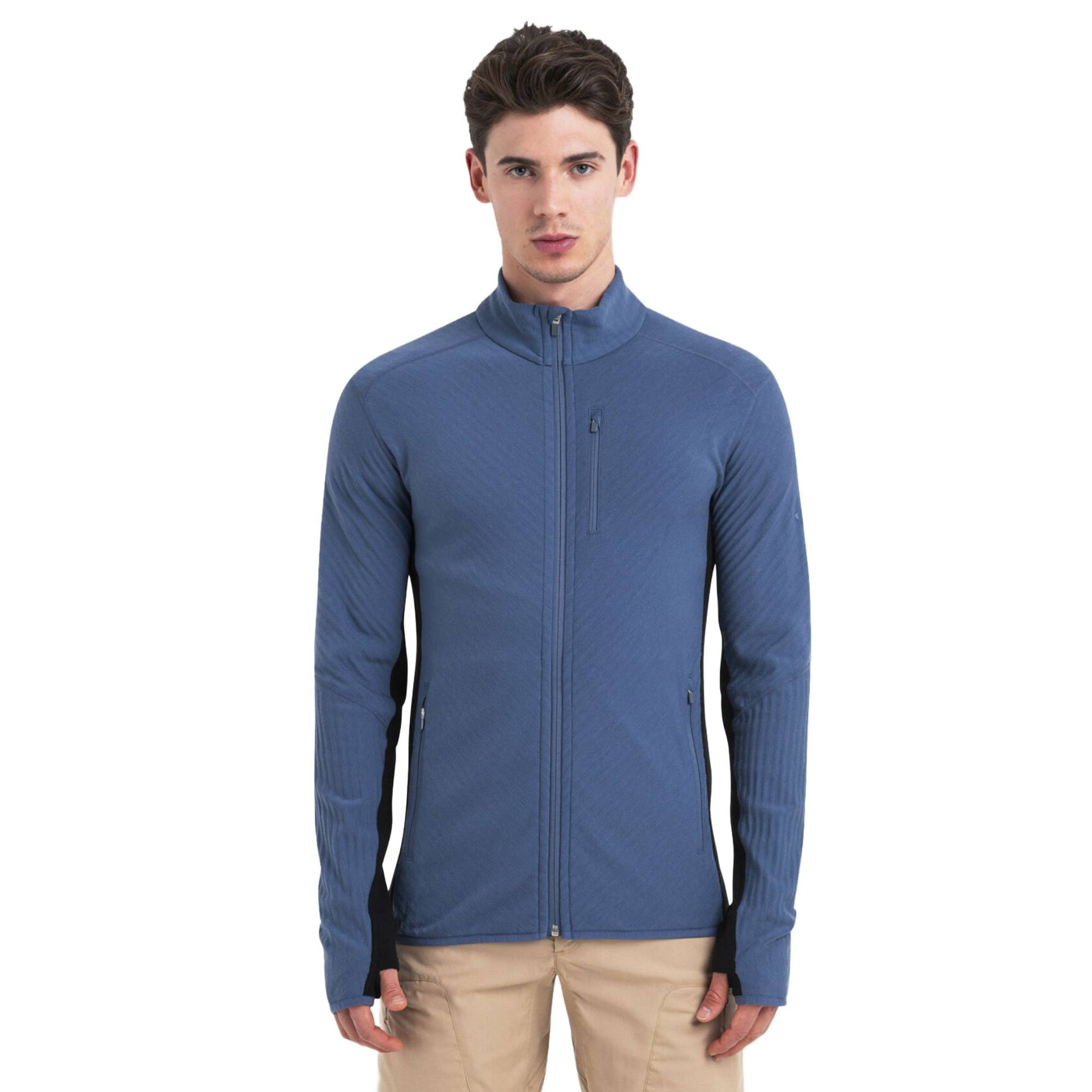 Icebreaker Descender Mens LS Zip - Skiis & Biikes