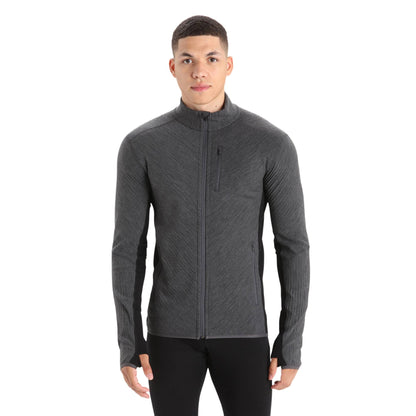 Icebreaker Descender Mens LS Zip - Skiis & Biikes