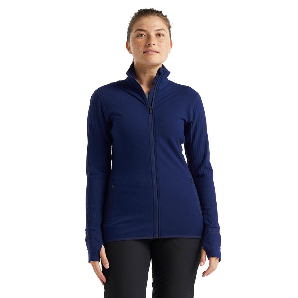 Icebreaker Descender Womens LS Zip - Skiis & Biikes