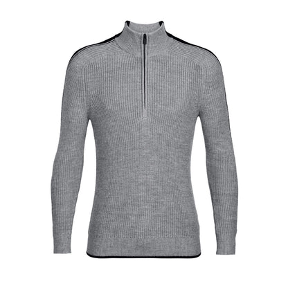 Icebreaker Lodge Mens Half Zip Sweater - Skiis & Biikes