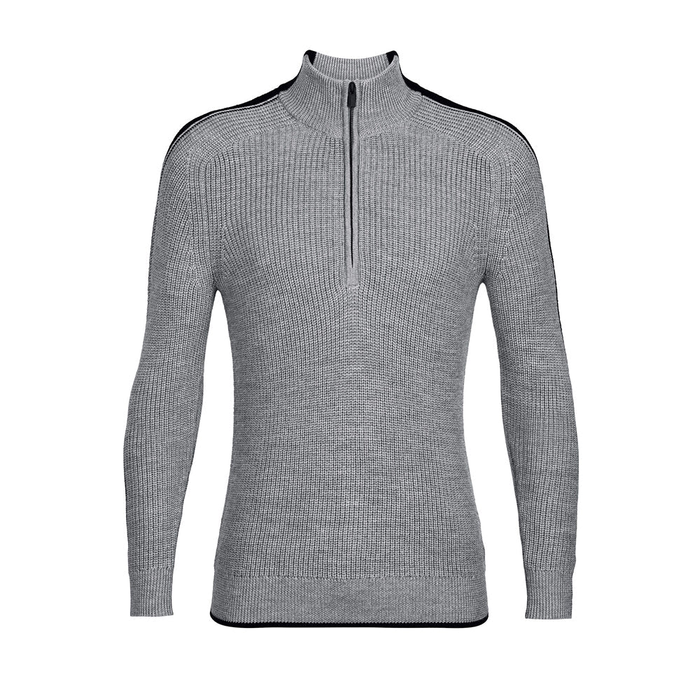 Icebreaker Lodge Mens LS Half Zip Sweater - Skiis & Biikes