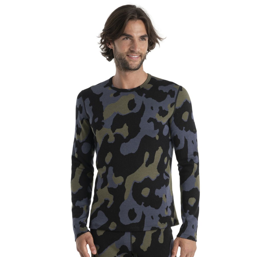 Icebreaker Merino 260 Vertex Natural Shades Mens LS Crewe - Skiis & Biikes