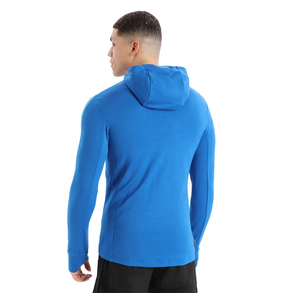 Icebreaker Quantum III Mens LS Zip Hoodie - Skiis & Biikes