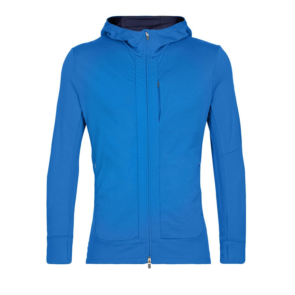 Icebreaker Quantum III Mens LS Zip Hoodie - Skiis & Biikes