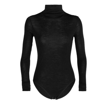 Icebreaker Queens Womens LS High Neck Body Suit - Skiis & Biikes