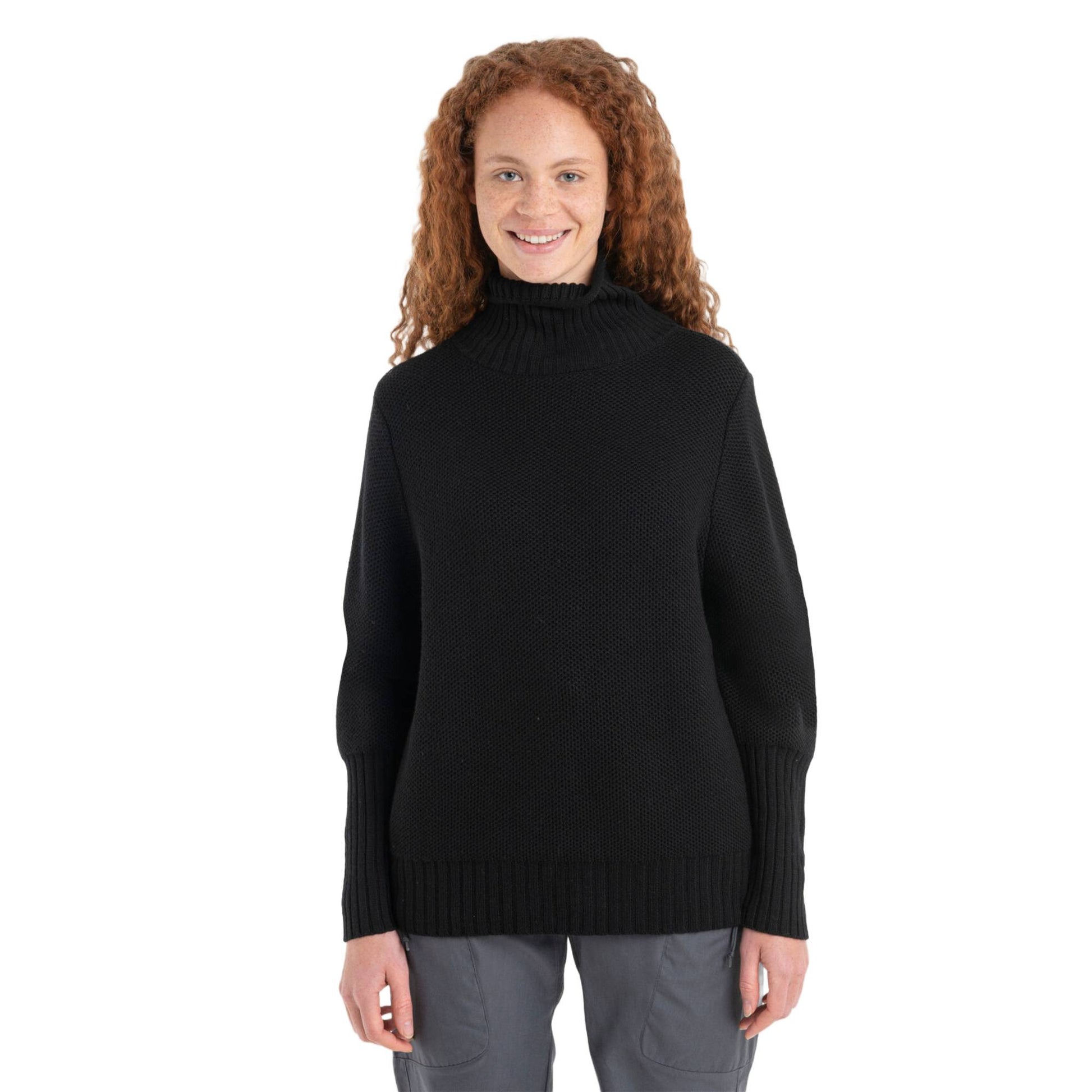 Icebreaker Seevista Womens Funnel Neck Sweater - Skiis & Biikes