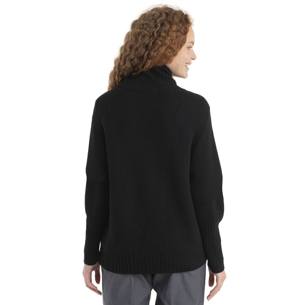 Icebreaker Seevista Womens Funnel Neck Sweater - Skiis & Biikes