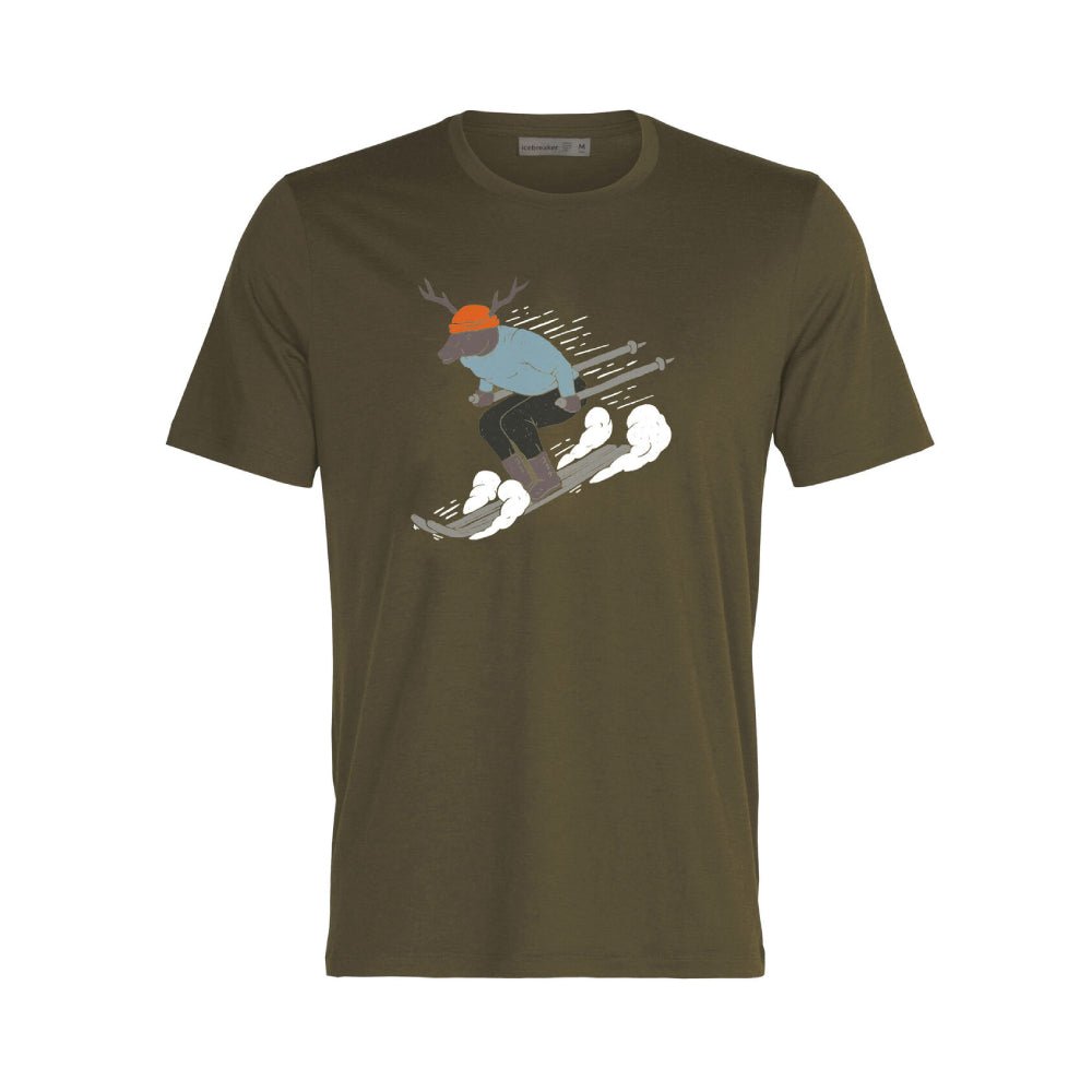 Icebreaker Tech Lite II Ski Rider Mens SS Tee - Skiis & Biikes