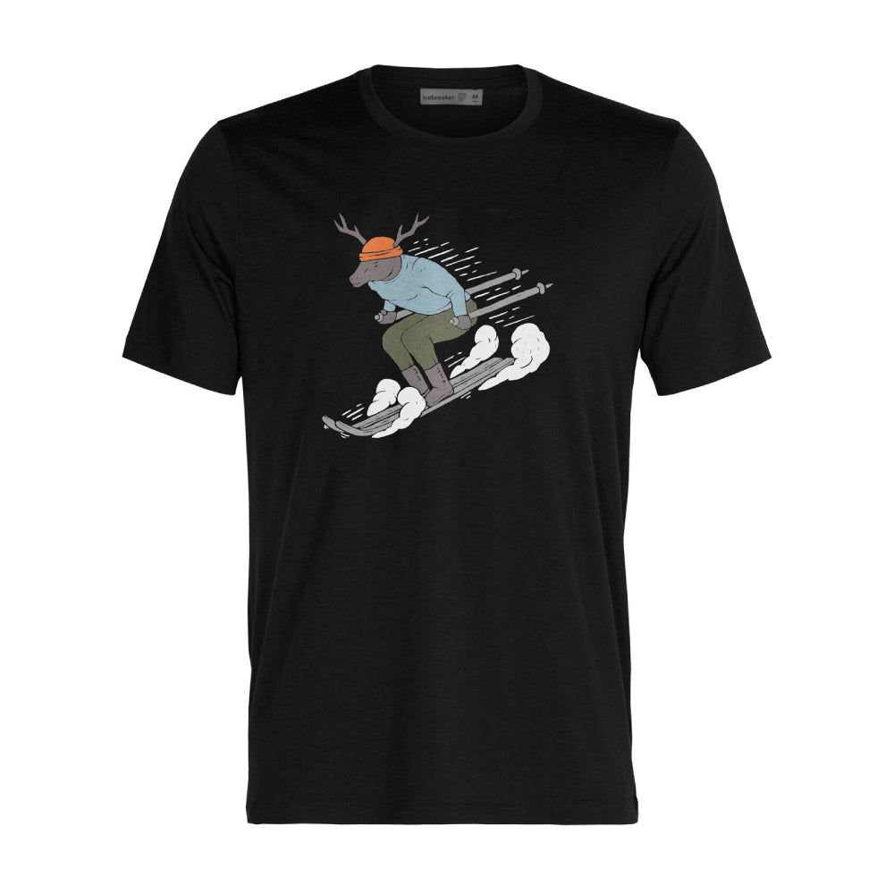 Icebreaker Tech Lite II Ski Rider Mens SS Tee - Skiis & Biikes