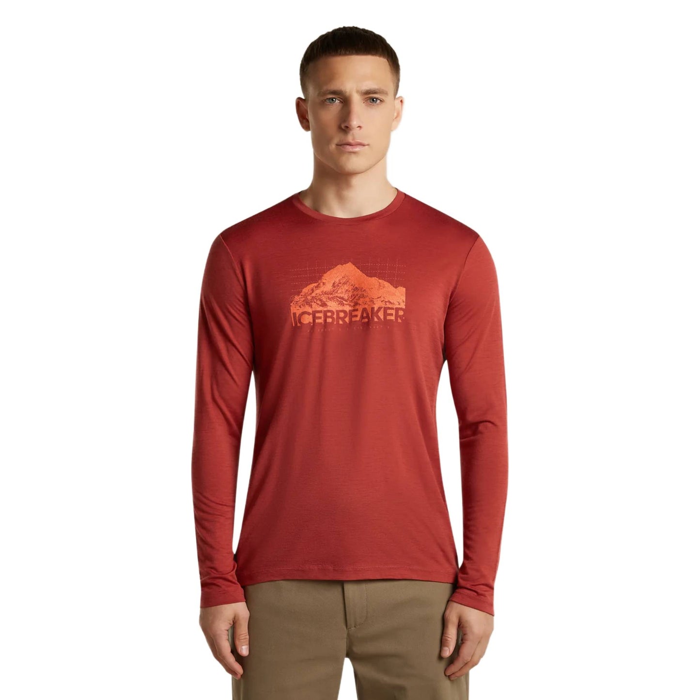 Icebreaker 150 Tech Lite Aoraki Explorer Mens LS Tee