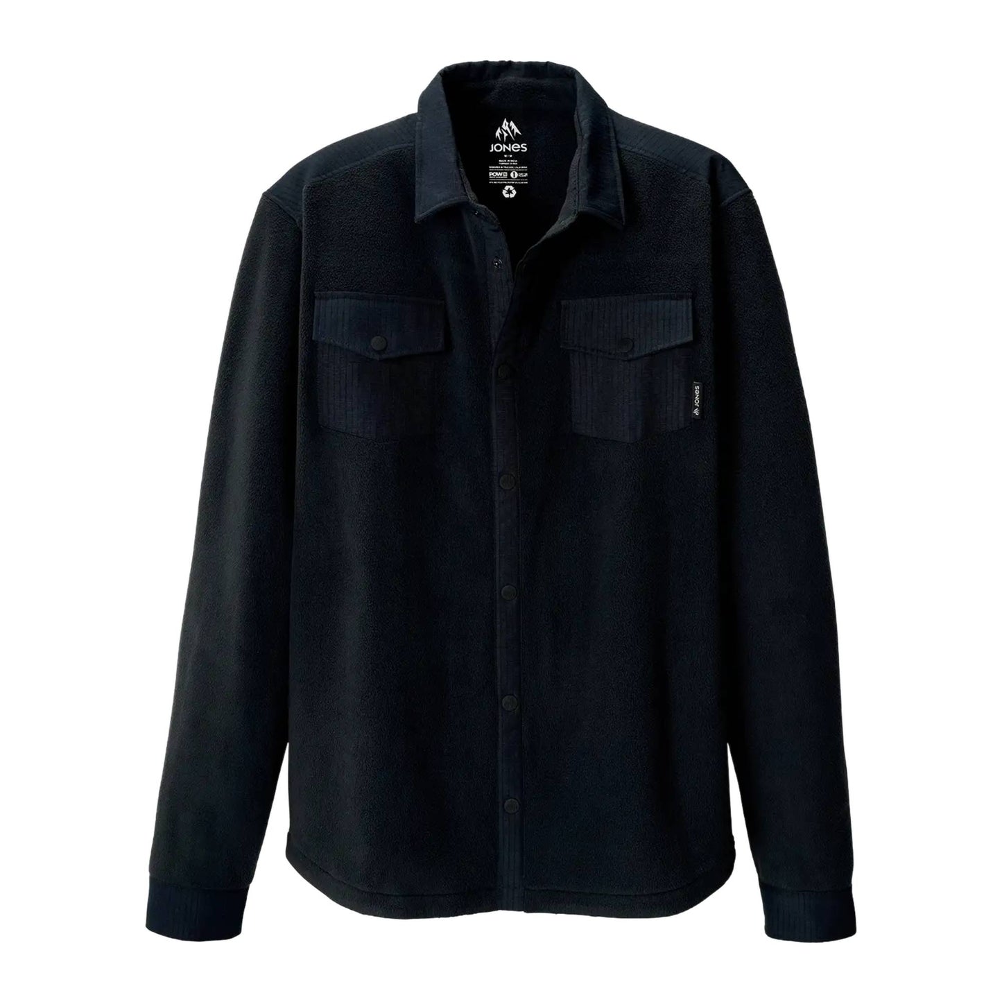 Jones December Mens Fleece Shirt 2026 - Skiis & Biikes