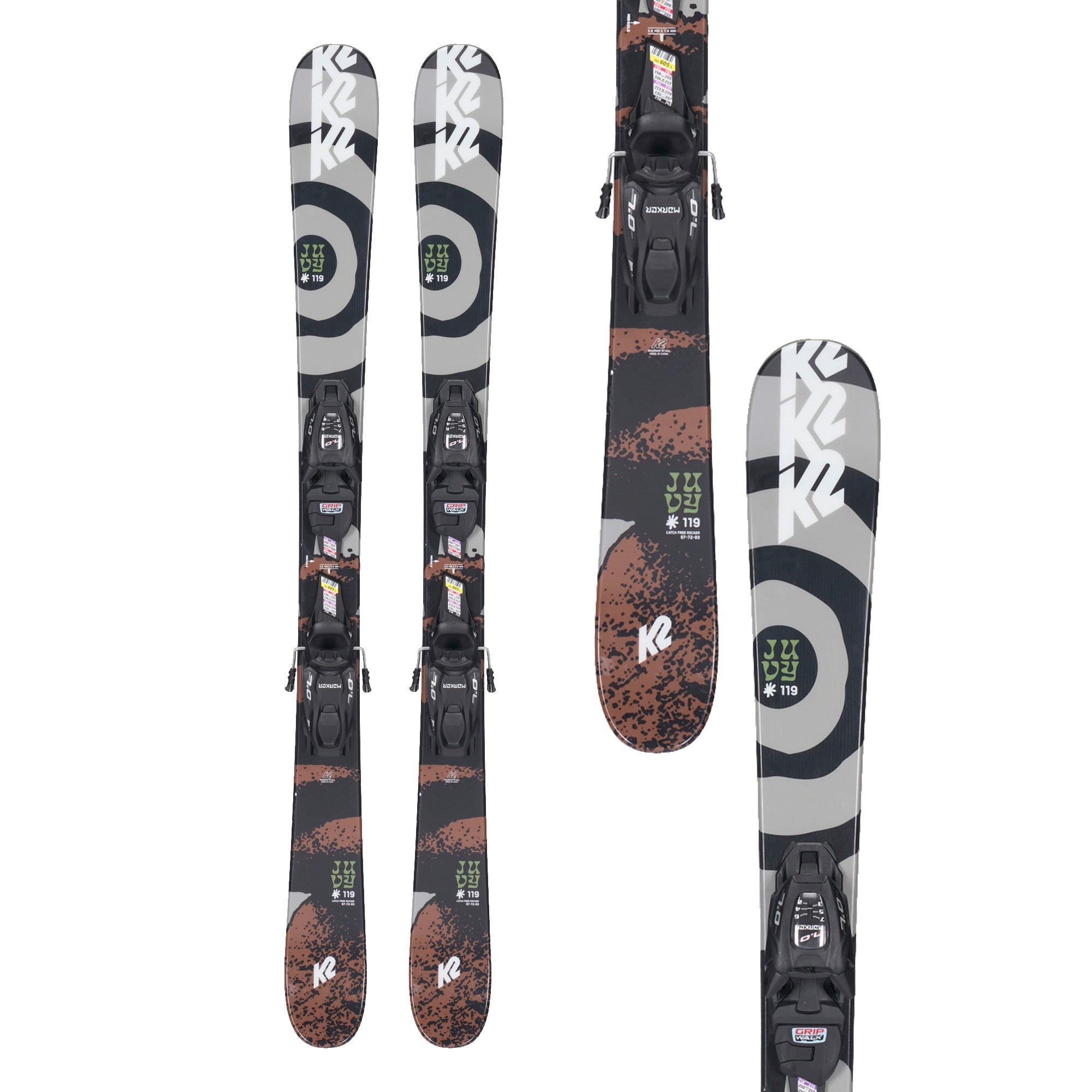 K2 Juvy Junior Ski 119 + FDT 4.5 GW Binding 2023 – Skiis