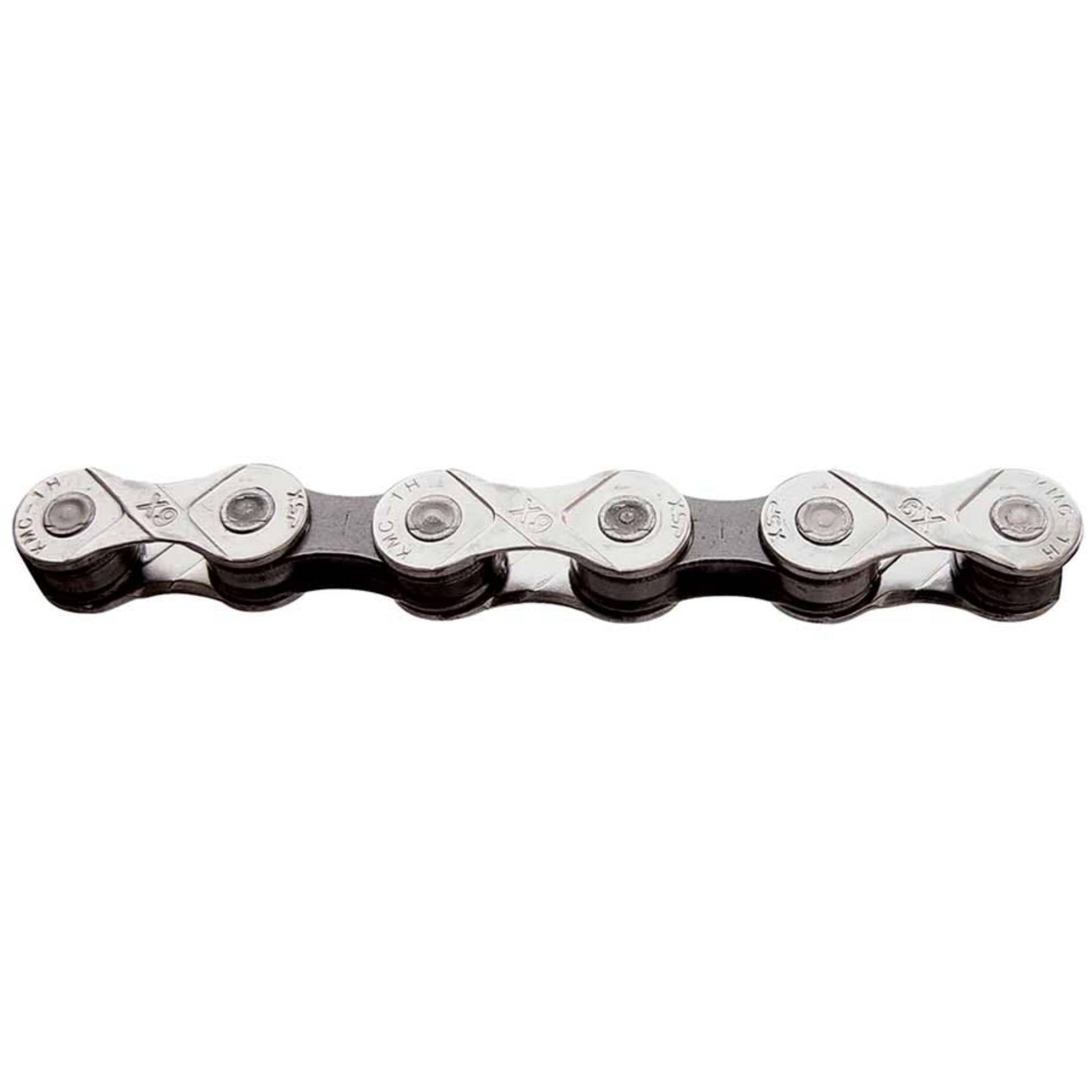 KMC X9 9 speed NP/GY Chain - Skiis & Biikes