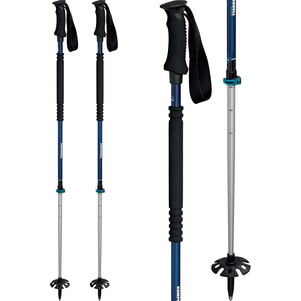 Komperdell Thermo Ascent Ti 2 Snowshoe and Touring Pole - Skiis & Biikes