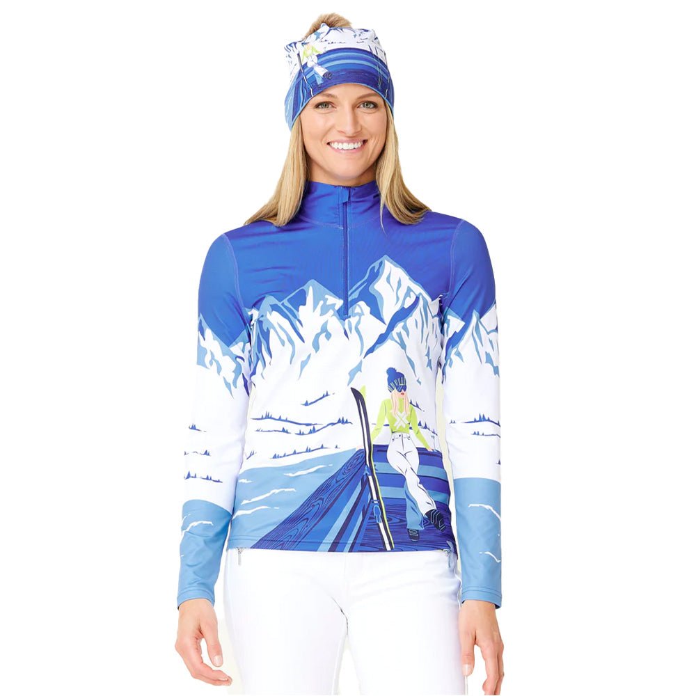 Krimson Klover Apres Anyone Womens Zip Turtleneck 2024 - Skiis & Biikes