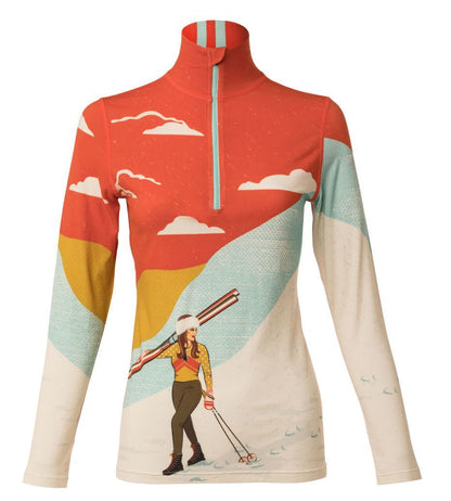 Krimson Klover Backcountry Ladies Zip Top 2019 - Skiis & Biikes