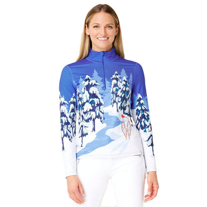 Krimson Klover Whiteout Womens Zip Turtleneck 2024 - Skiis & Biikes