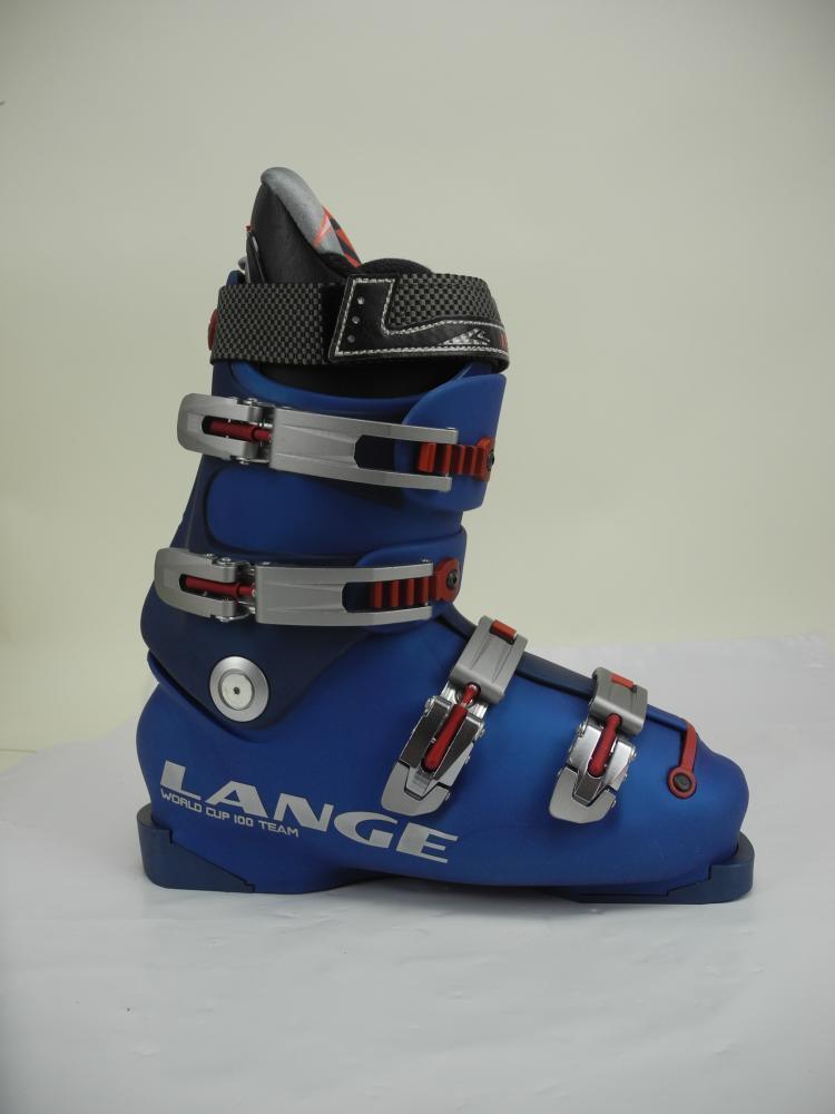 Lange 100 WC Team Ski Boot Blue 26.5 - Skiis & Biikes