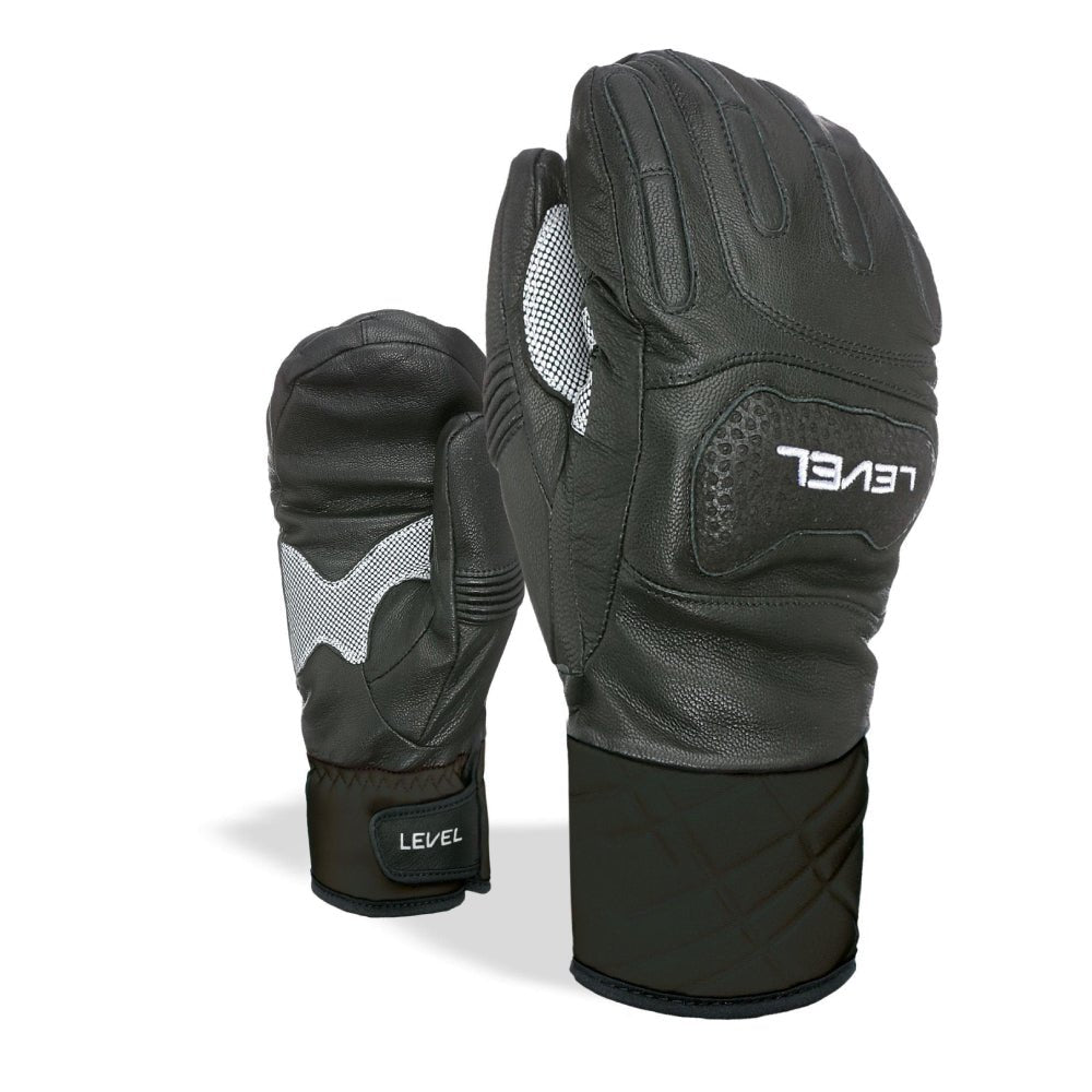 Level Race Leather Mens Mitt - Skiis & Biikes