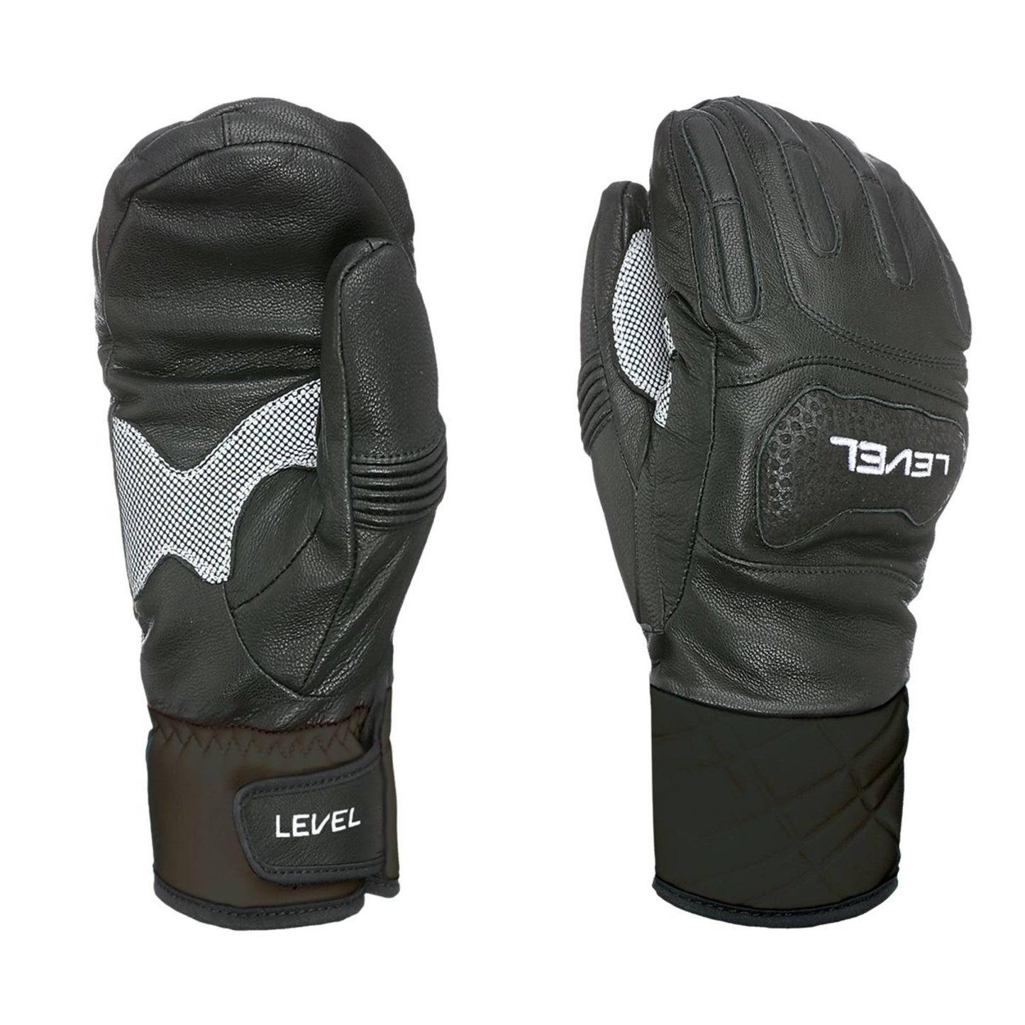 Level Race Leather Mens Mitt - Skiis & Biikes