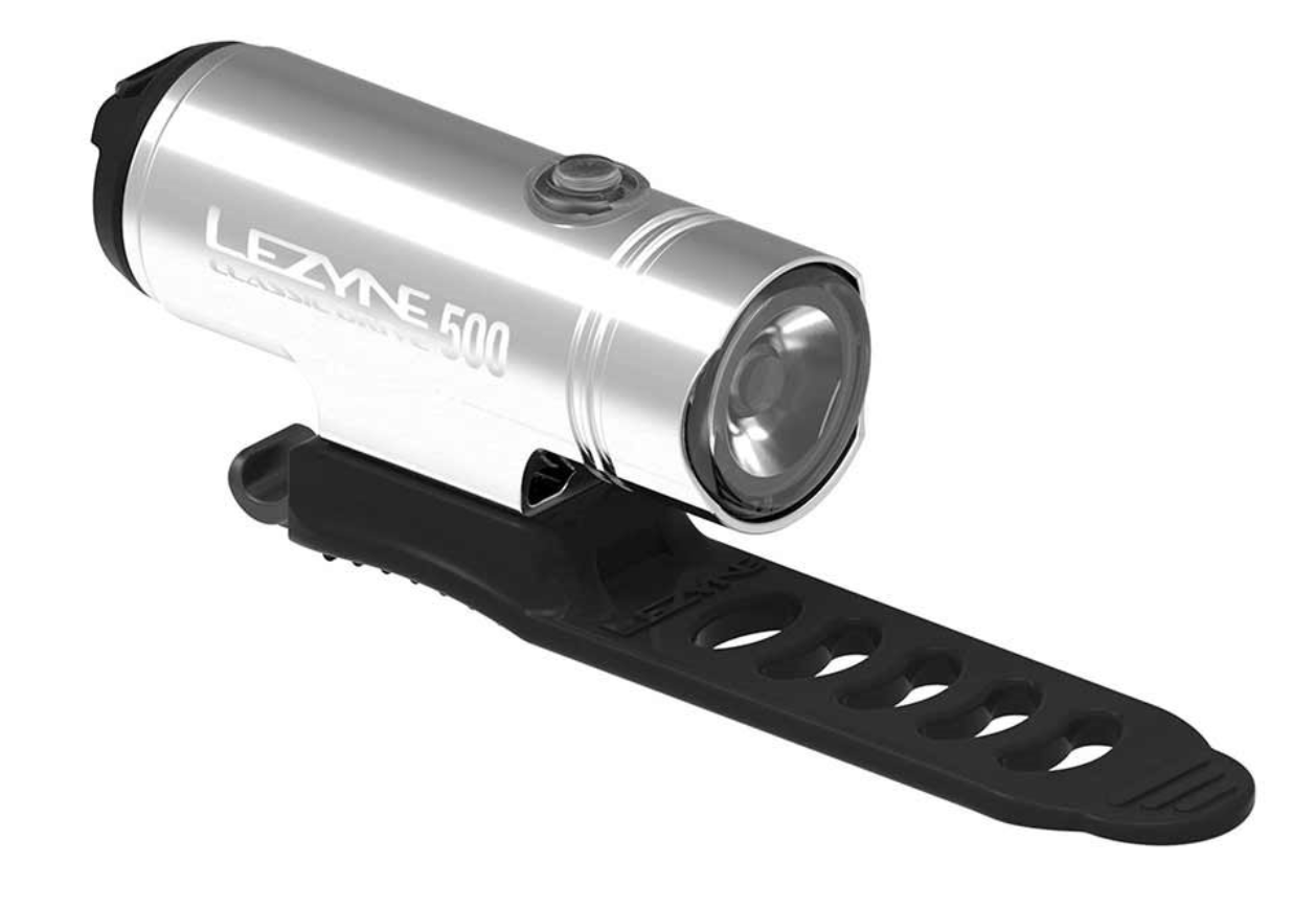 Lezyne Classic Drive Front LED Light Silver - Skiis & Biikes