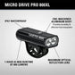 Lezyne, Micro Drive Pro 800XL, Light, Front, Black - Skiis & Biikes
