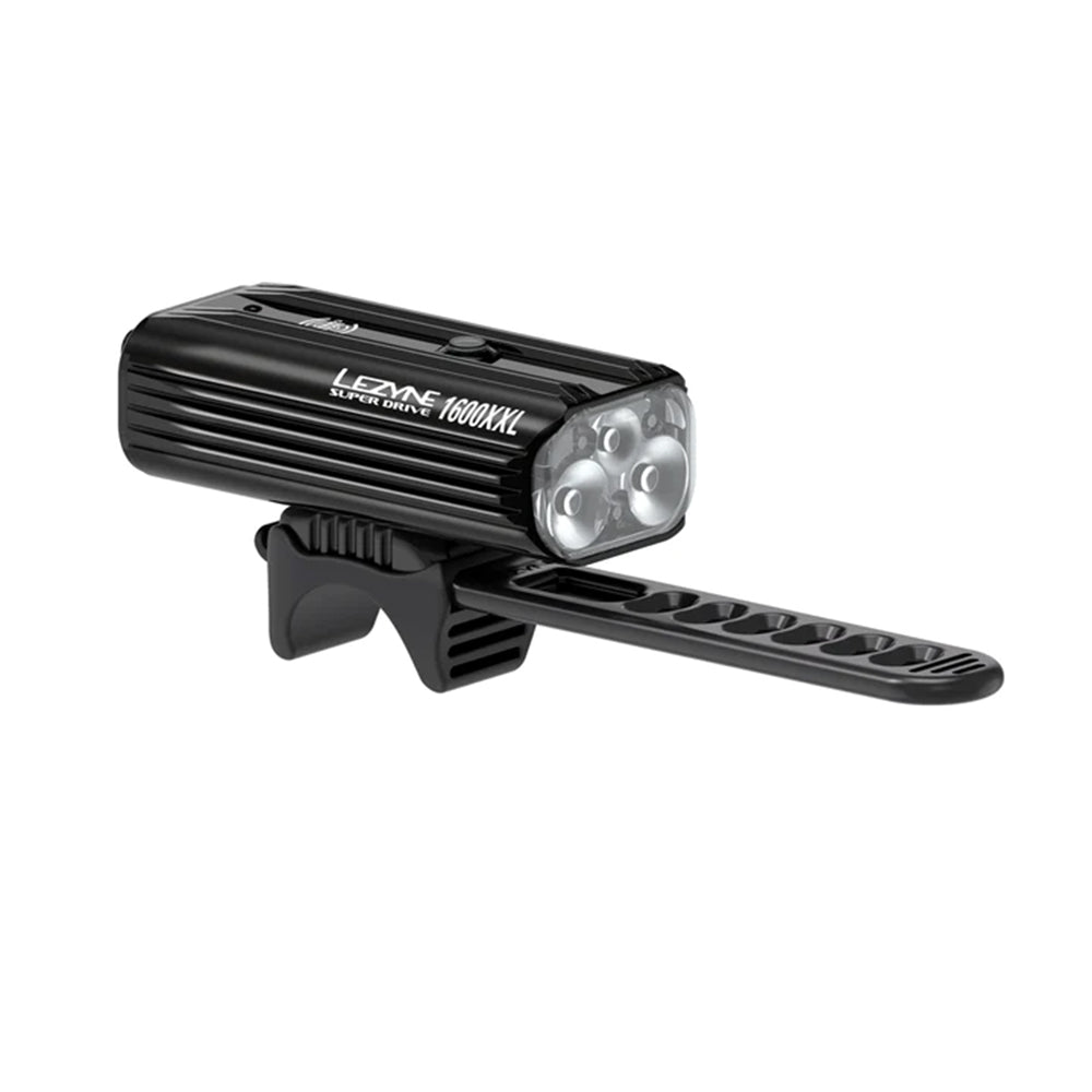 Lezyne Super Drive 1600XXL Light Front Black - Skiis & Biikes