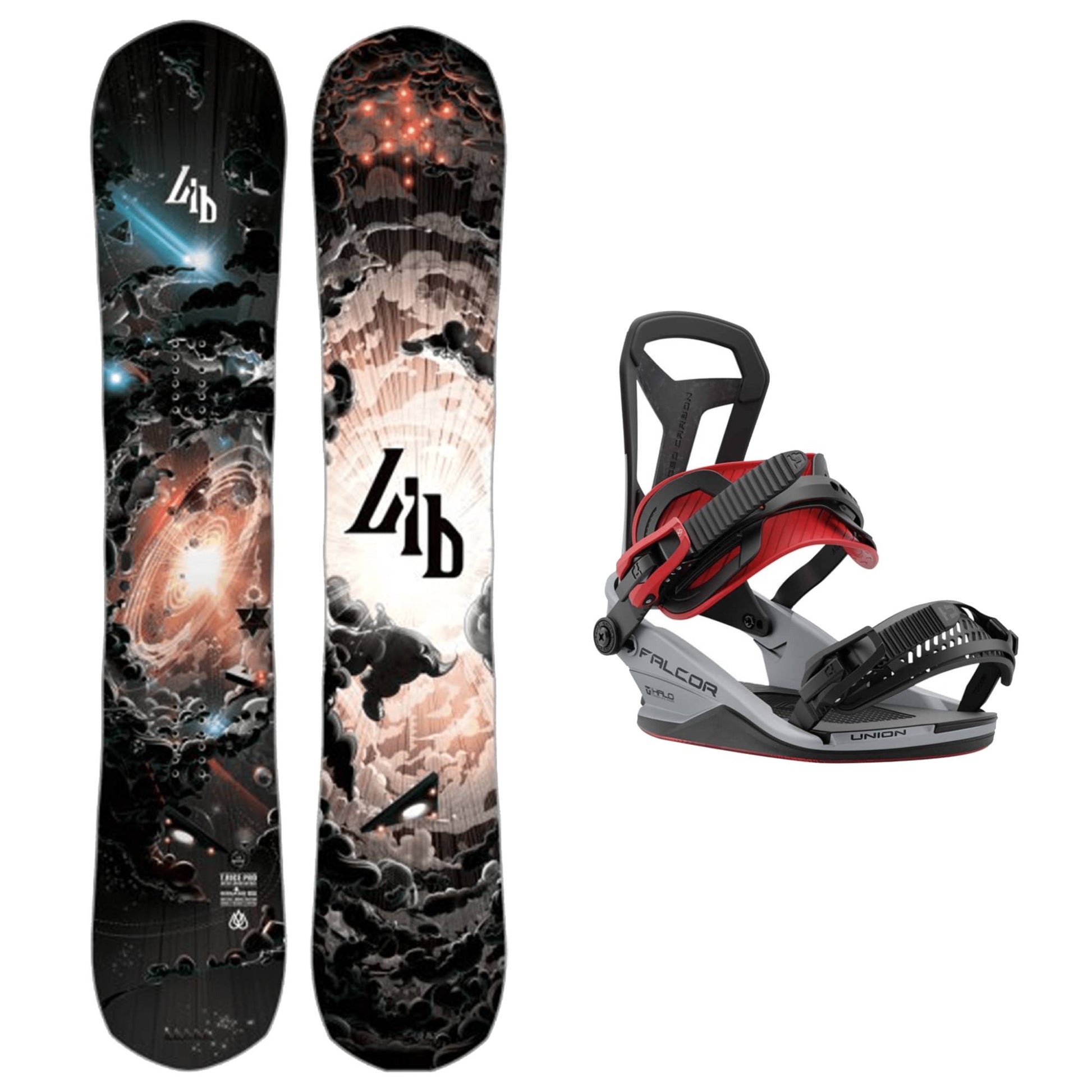Lib Tech T Rice Pro Snowboard and Union Falcor Bindings 2025 – Skiis & Biikes