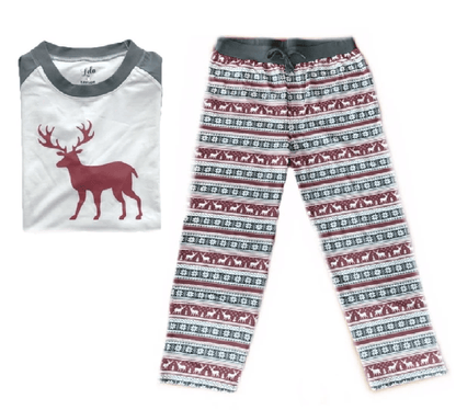 Lola & Taylor Fair Isle Fawn Mens PJ Set 2020 - Skiis & Biikes