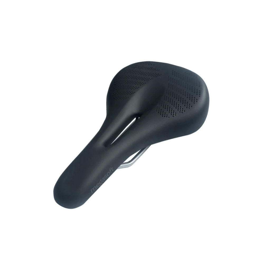 Megasof S155 Spor Saddle 265 x 155mm Unisex 345g Black - Skiis & Biikes