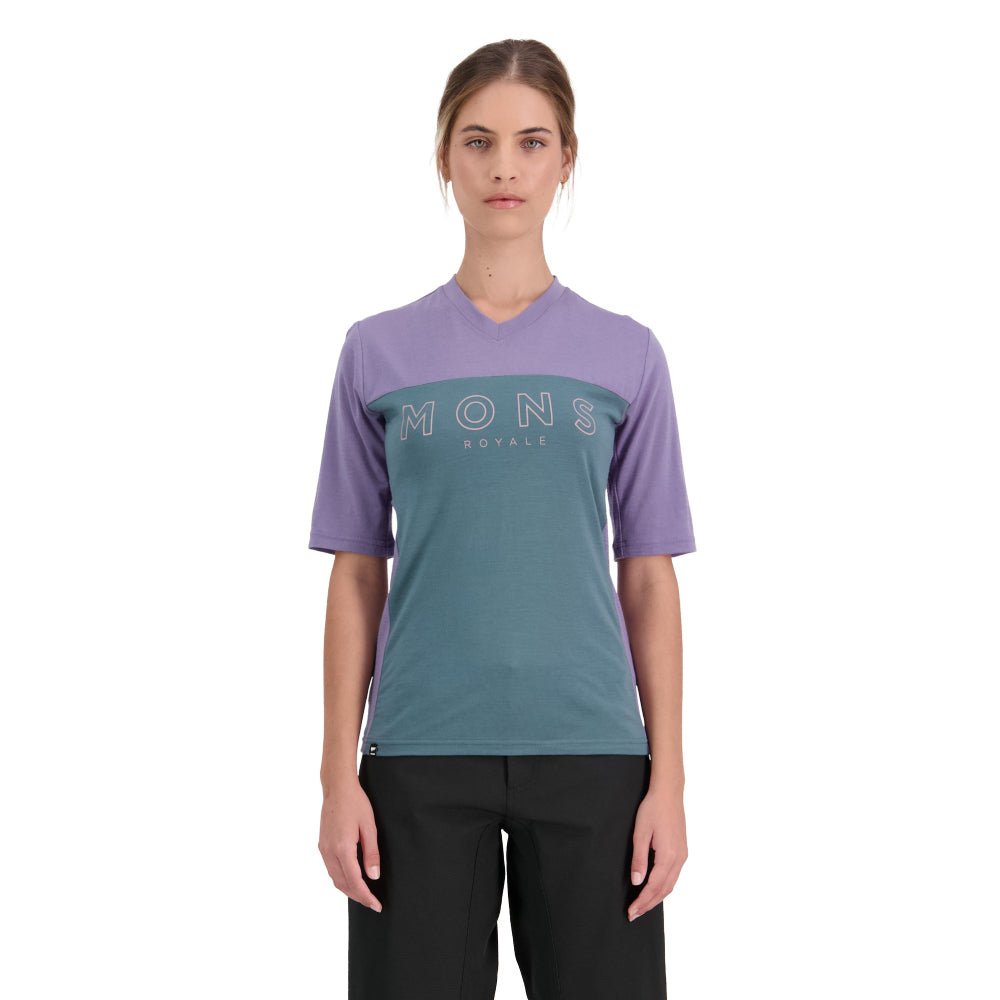 Mons Royale Redwood Enduro VT Womens Jersey - Skiis & Biikes