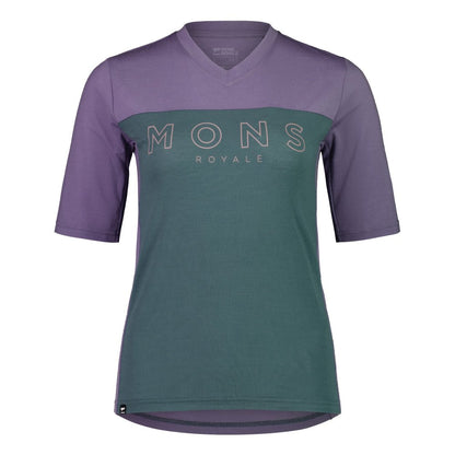 Mons Royale Redwood Enduro VT Womens Jersey - Skiis & Biikes