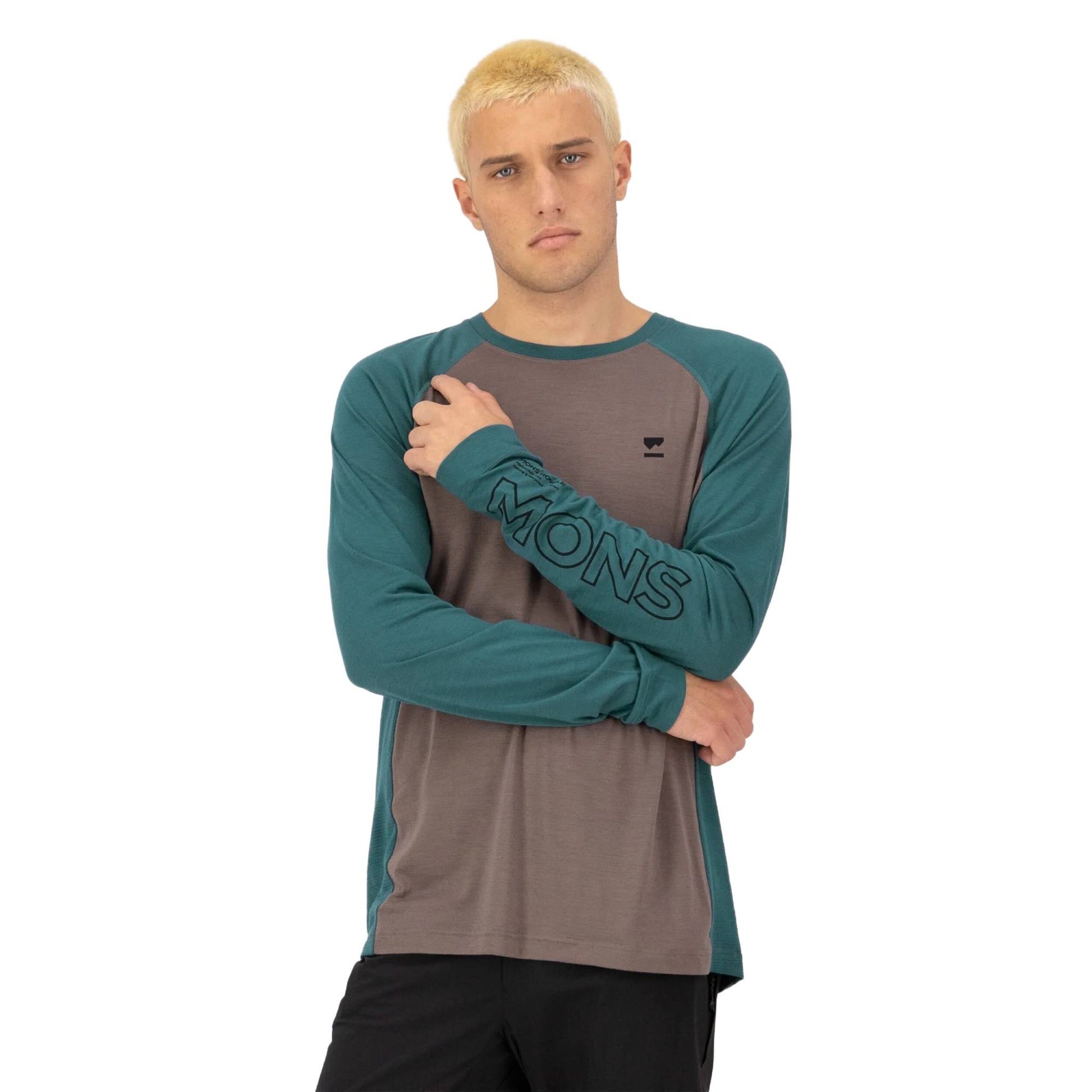Mons Royale Tarn Merino LS Mens Jersey - Skiis & Biikes