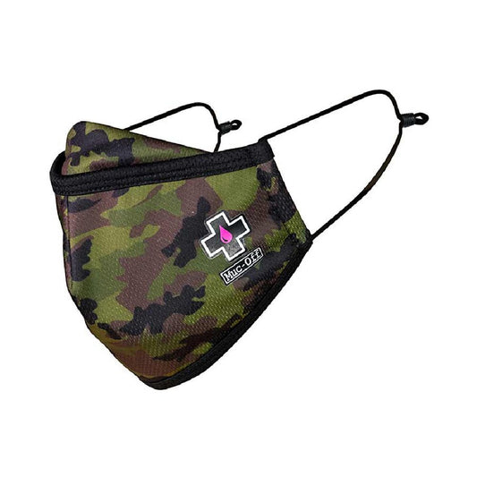 Muc - Off, Reusable Face Mask, Woodland Camo, S - Skiis & Biikes