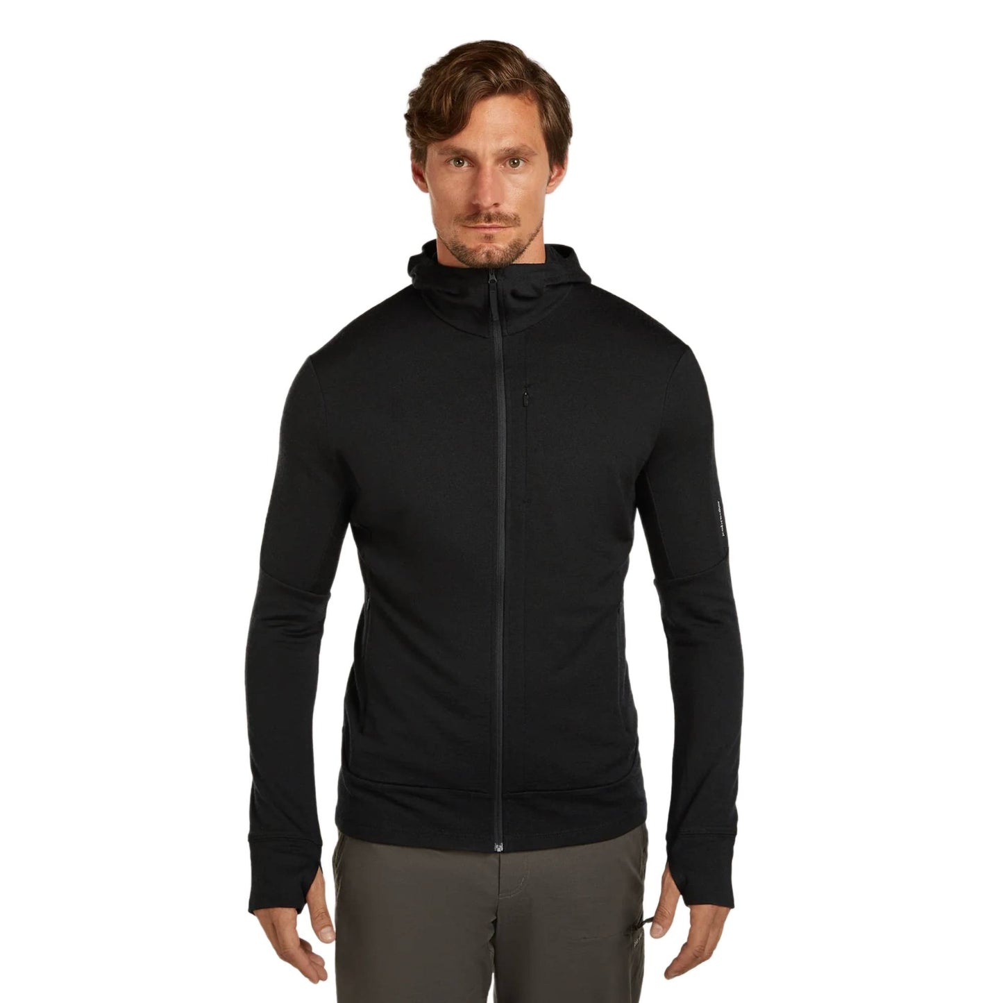 Icebreaker 260 Quantum Mens LS Zip Hoodie