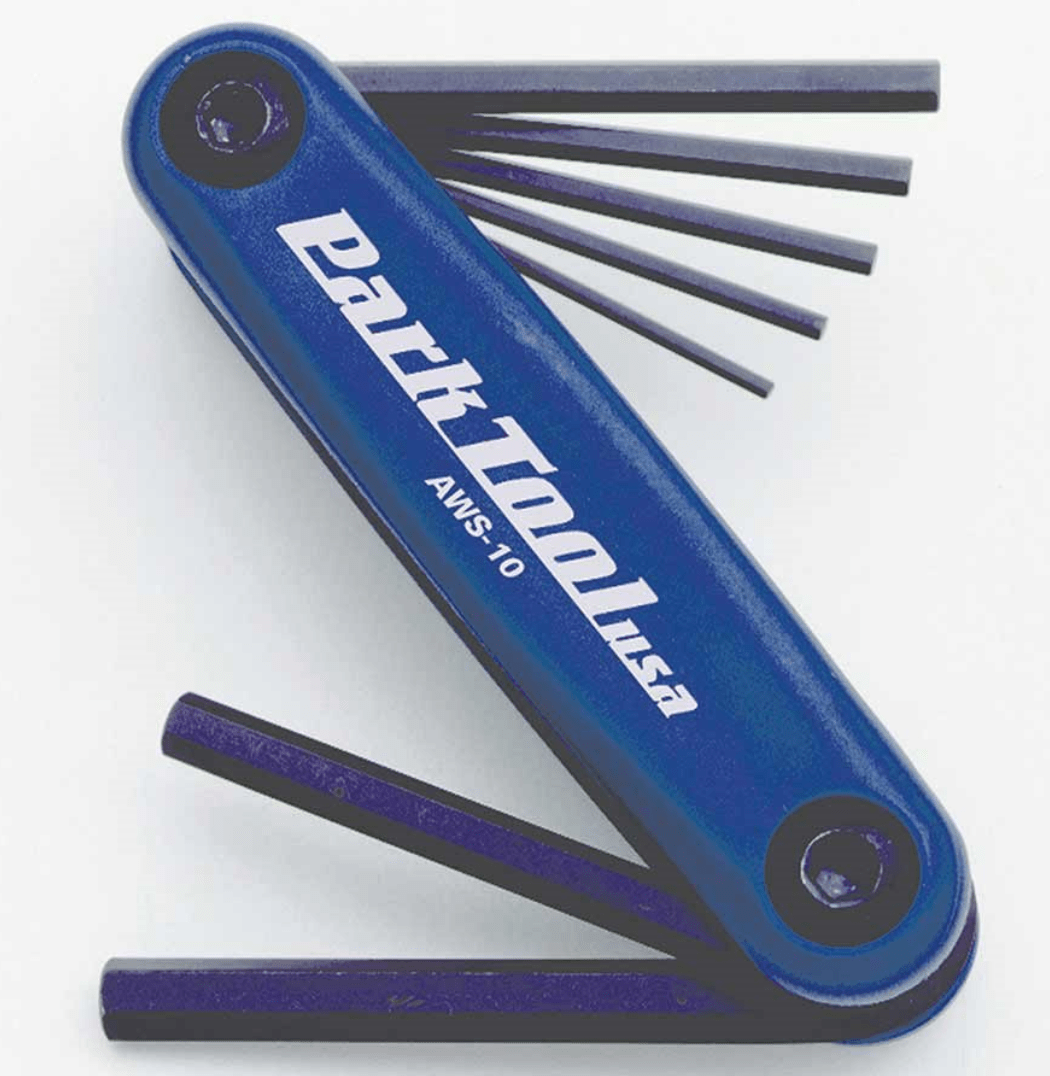 Park Tool AWS10 Folding Hex Wrench Set - Skiis & Biikes