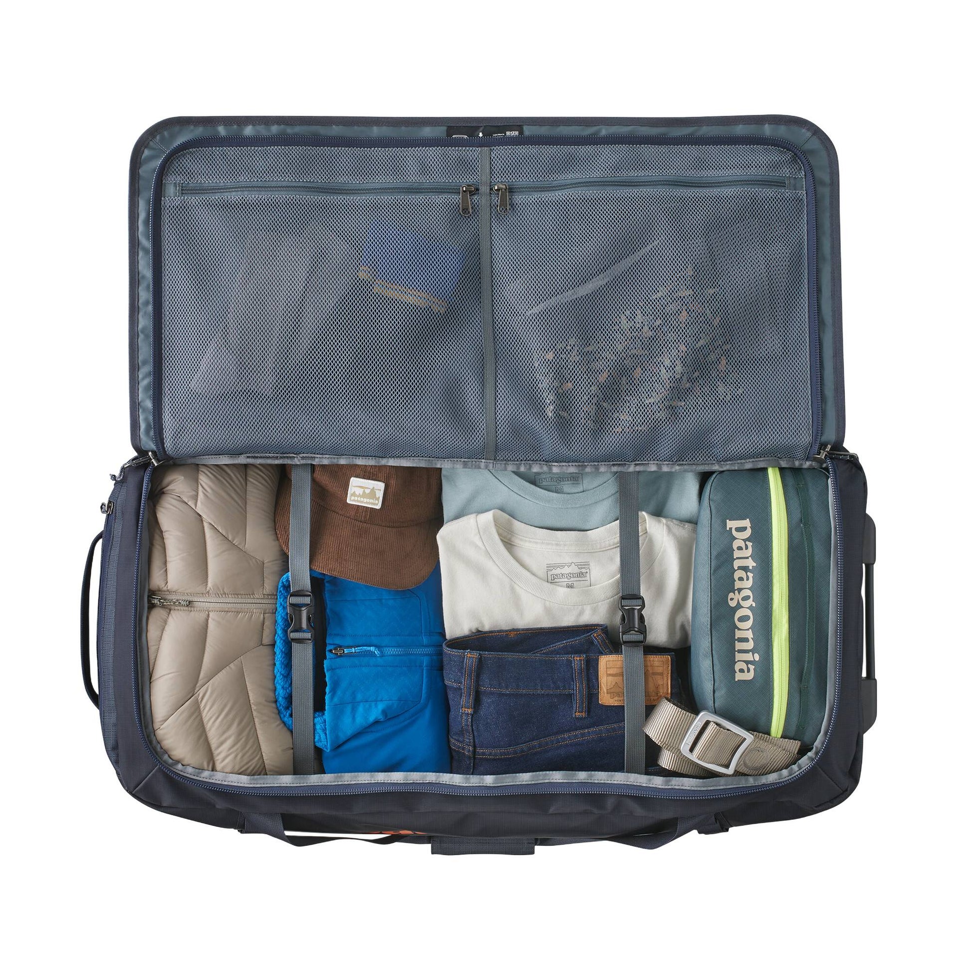 Patagonia Black Hole Wheeled Duffel 100L - Skiis & Biikes