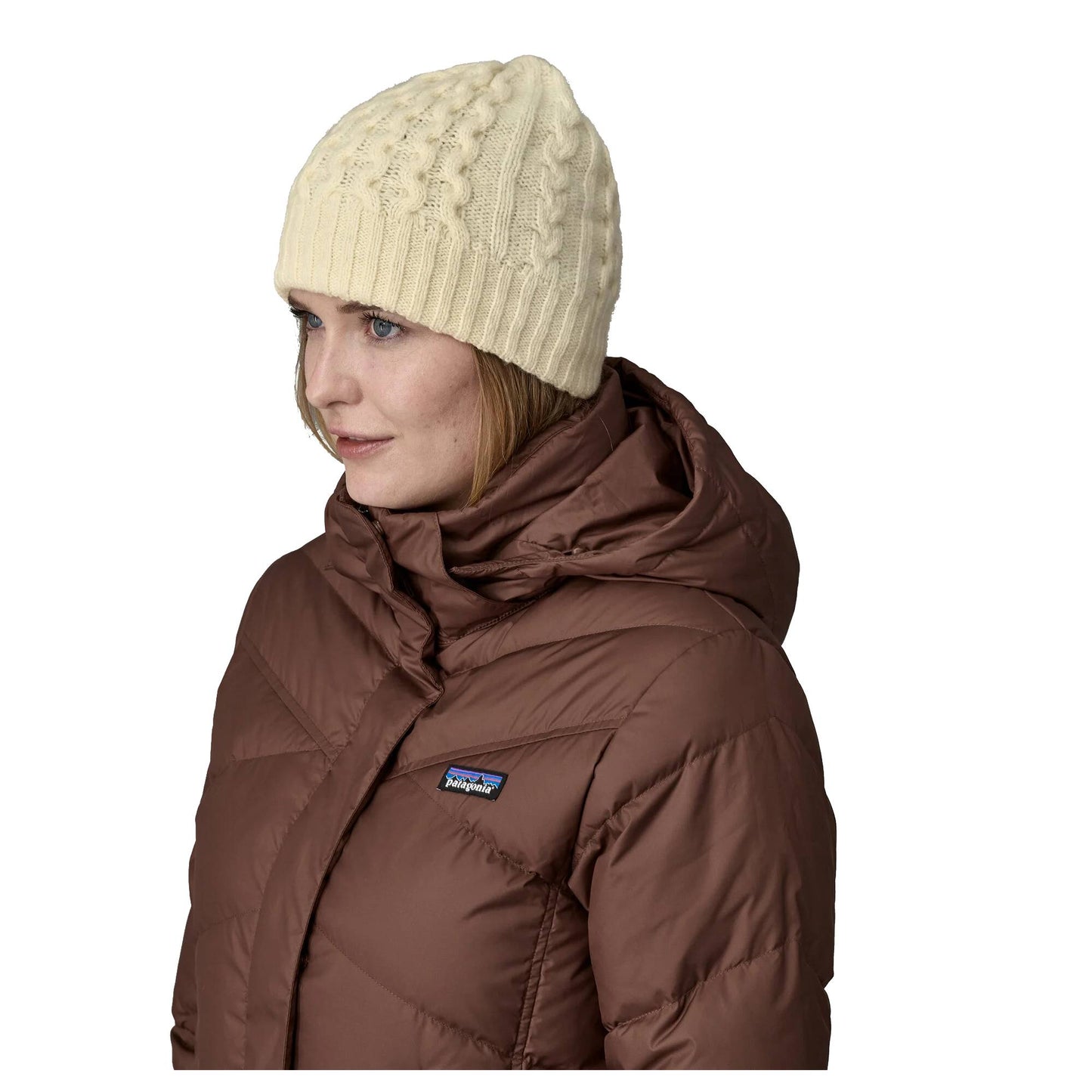 Patagonia Coastal Womens Cable Beanie - Skiis & Biikes