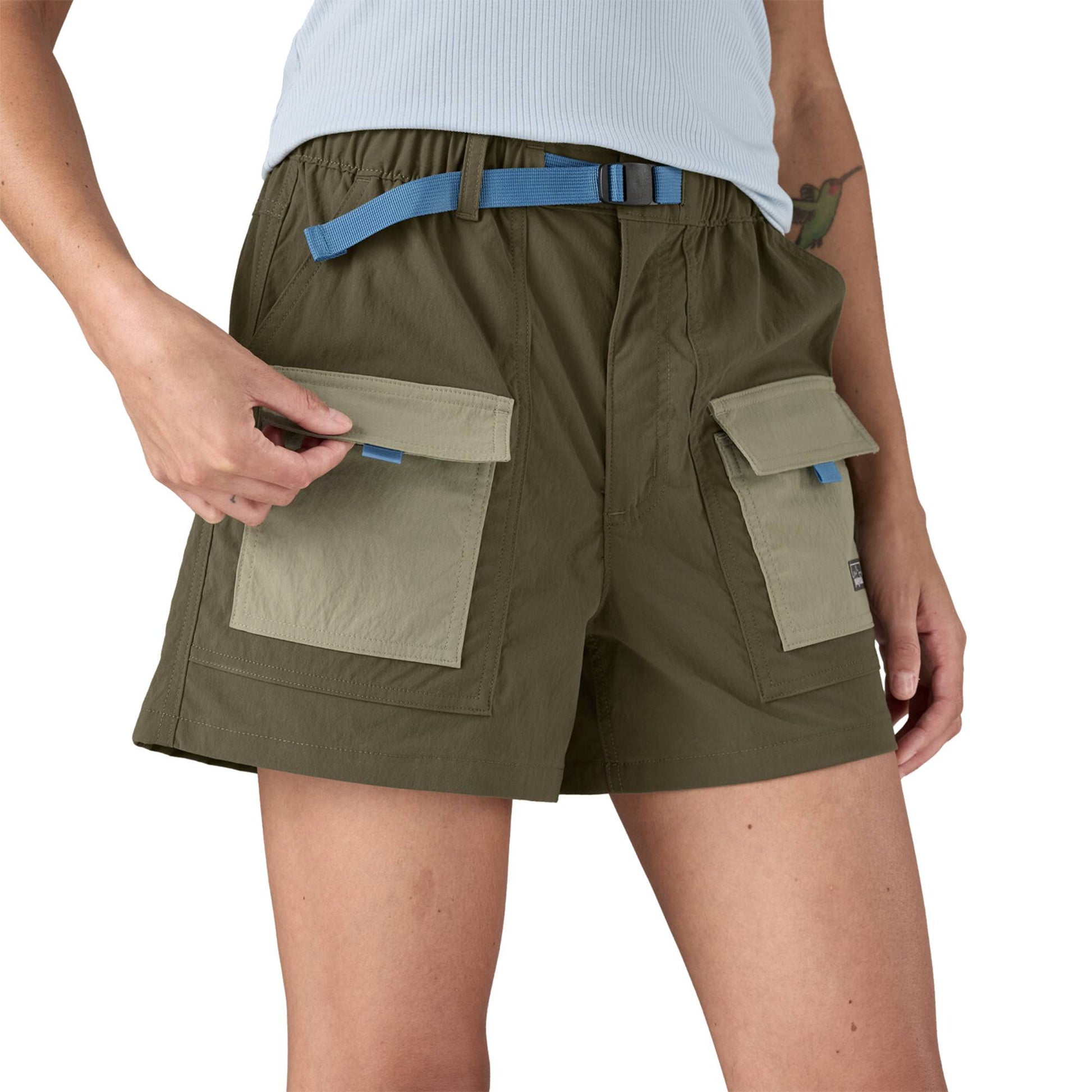 Patagonia Outdoor Everyday Womens 4" Shorts 2025 - Skiis & Biikes